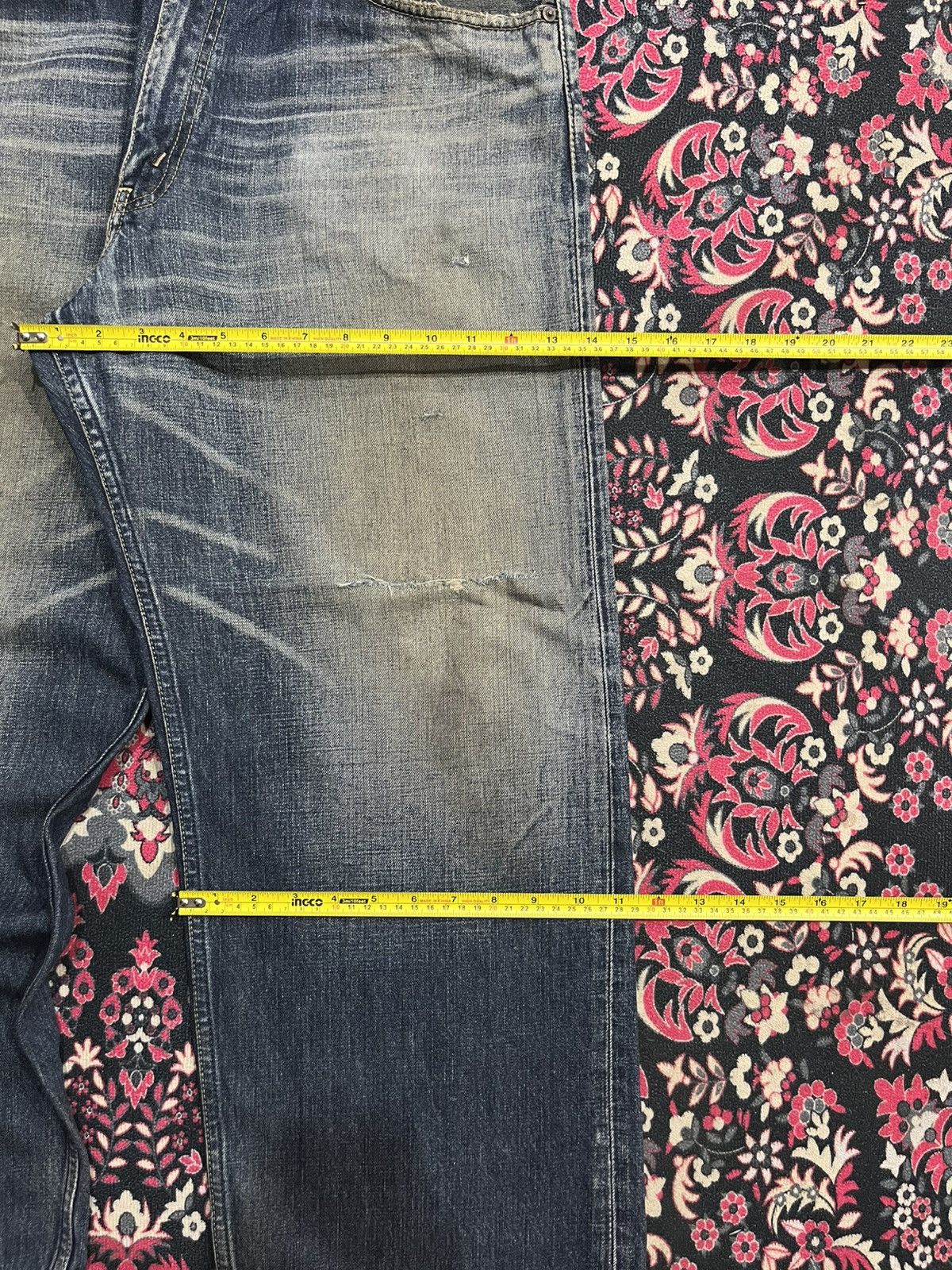 Levi's Y2K Levi’s 504 Dark Blue Faded Washed Distressed Baggy Jeans Size US 36 / EU 52 - 15 Thumbnail