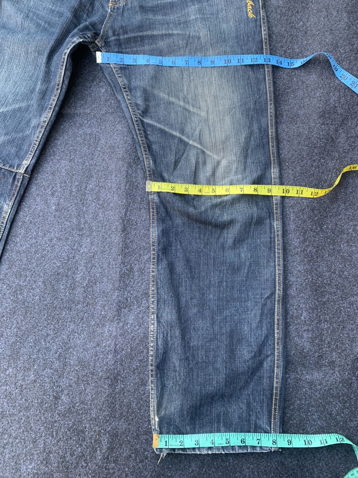 Japanese Brand VINTAGE ILL'S SATISFACTION JEANS. Size US 35 - 6 Thumbnail