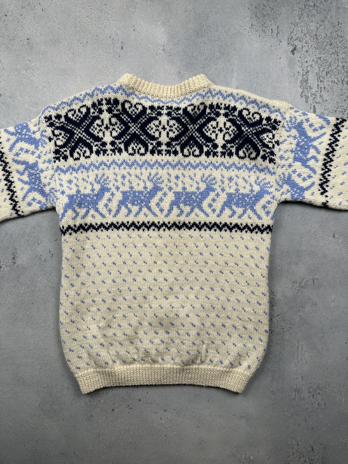 Dale Of Norway Vintage Norwegian Nordic Wool Cardigan Deer Button Folk Knit Size L / US 10 / IT 46 - 5 Thumbnail
