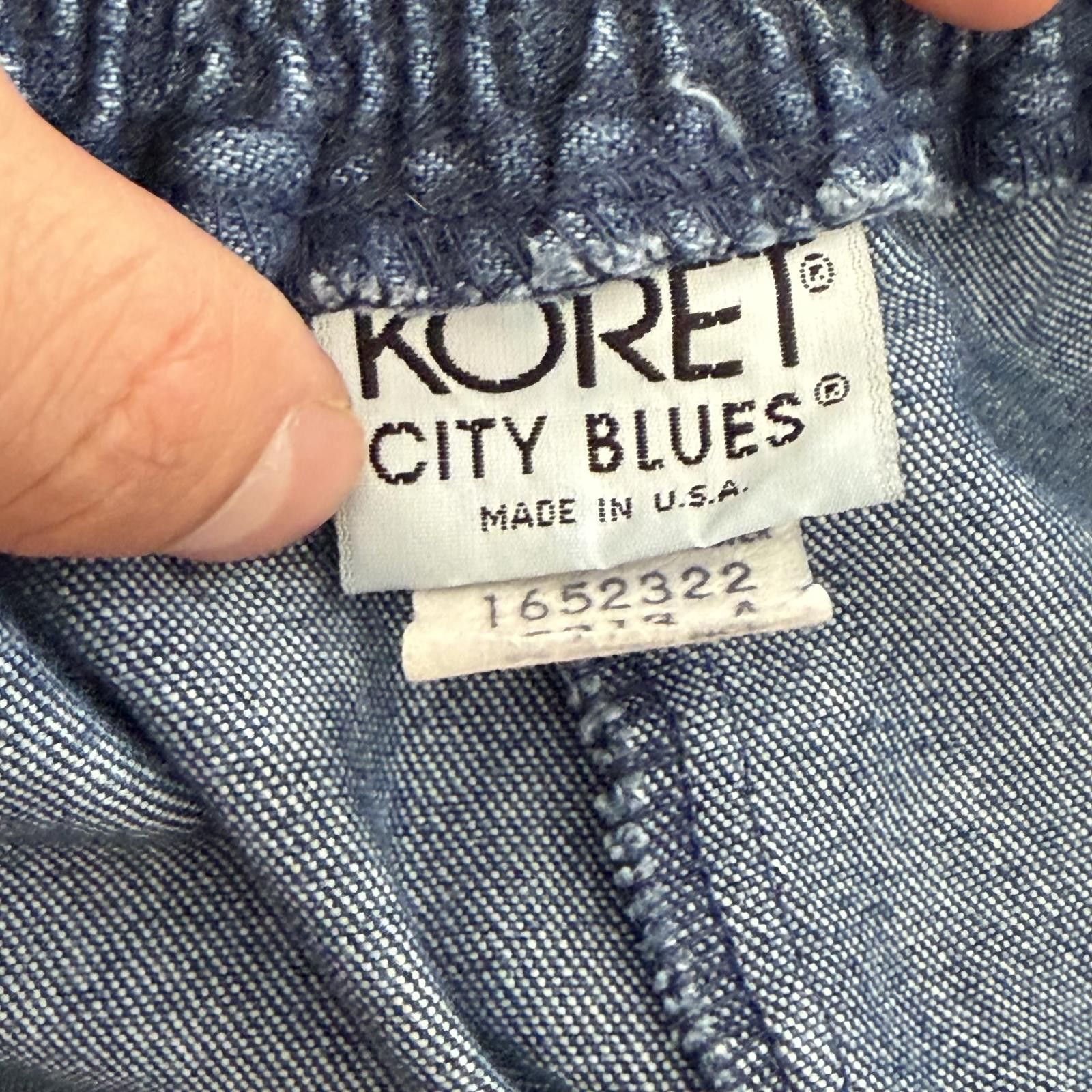 Other Vintage 80s Koret City Blues Denim Pants NO BUTTON Size 32" / US 10 / IT 46 - 4 Thumbnail
