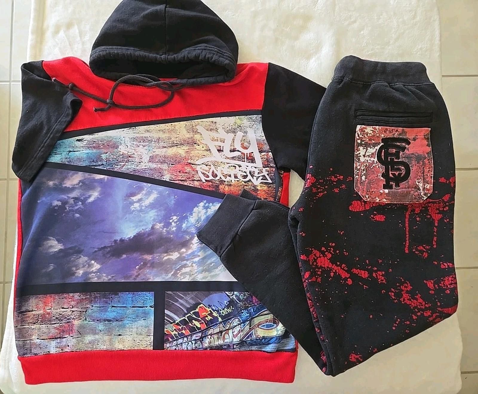 Other Fly Society Mens Jogger + Hoodie Sweatshirt Set 2 Pcs Size M Size US 30 / EU 46 - 1 Thumbnail
