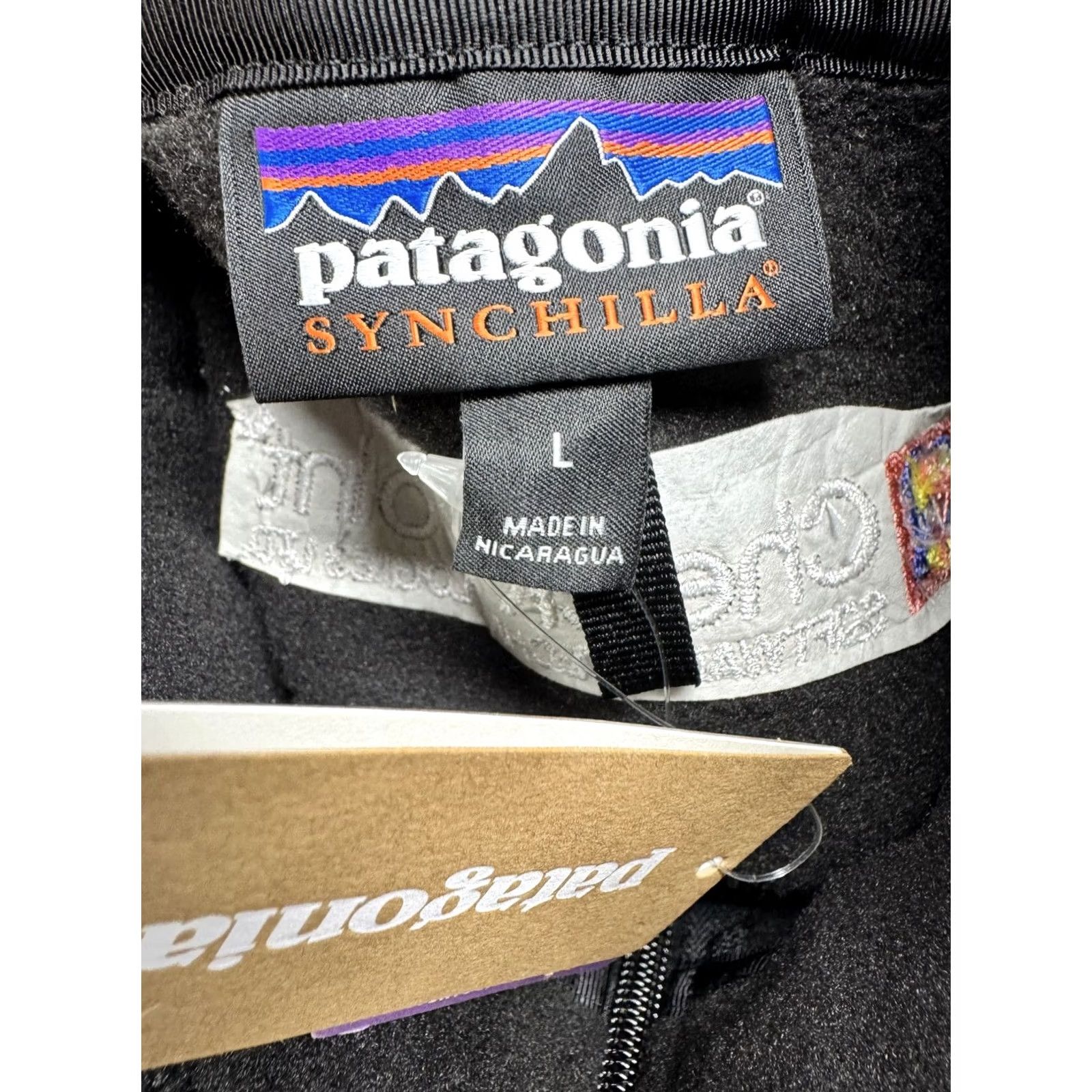 Patagonia VINTAGE? No. Patagonia Synchilla Fleece Vest Mens L Black Full Zip Checkpoint Tech Size US L / EU 52-54 / 3 - 5 Thumbnail