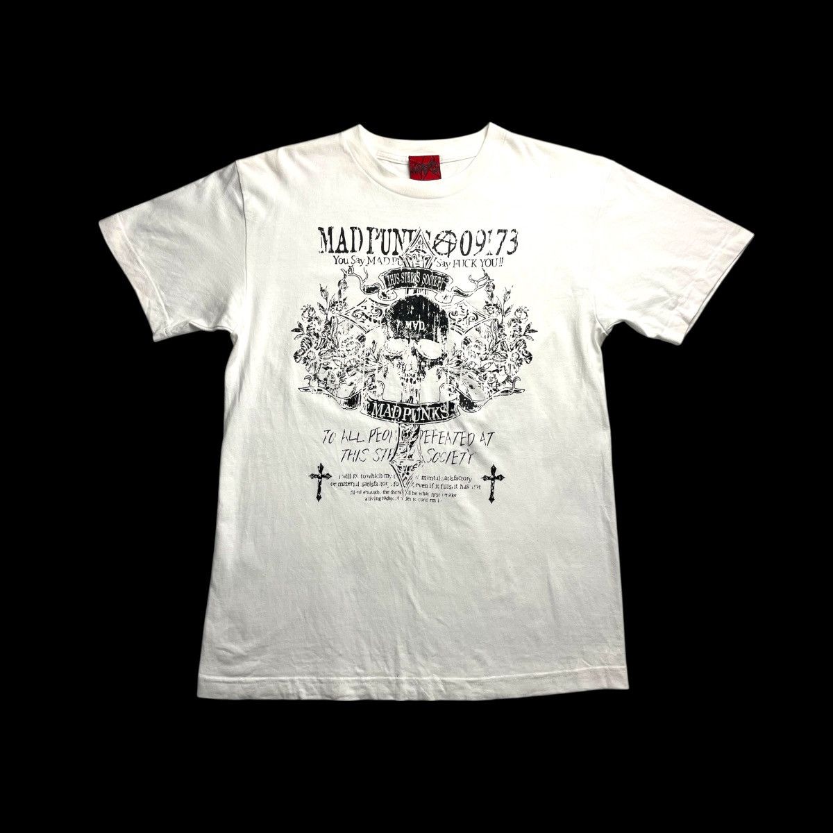 Le Grande Bleu (L.G.B.) Bedrock x L.G.B white t-shirt undercover