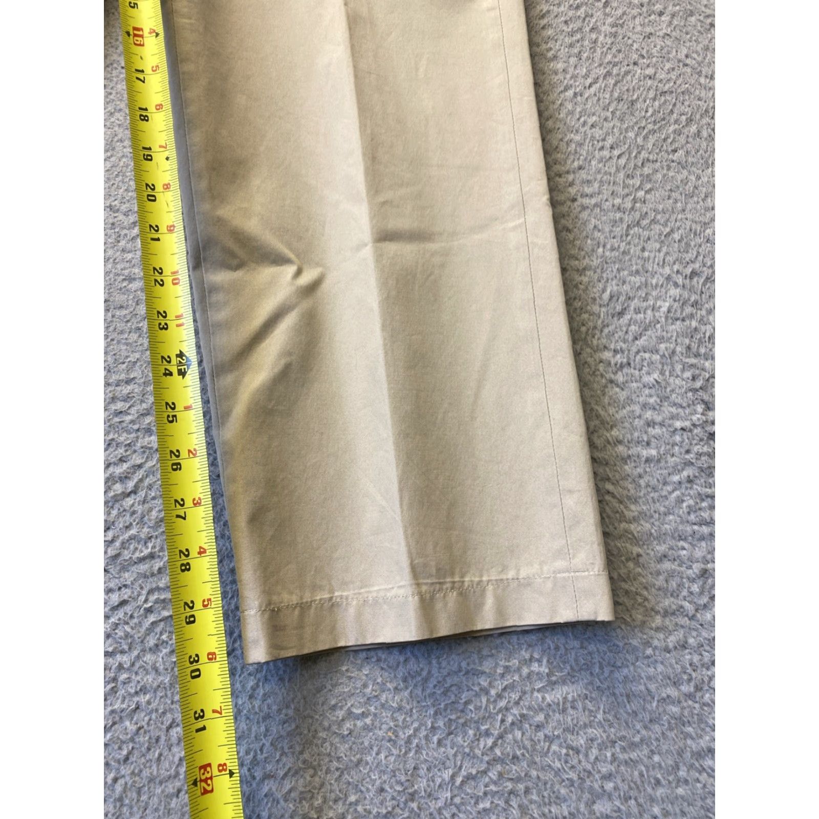 Brooks Brothers BROOKS BROTHERS Men's Chino Pants 33W 30L Tan Cotton Blend Regular Fit Size US 33 - 5 Thumbnail