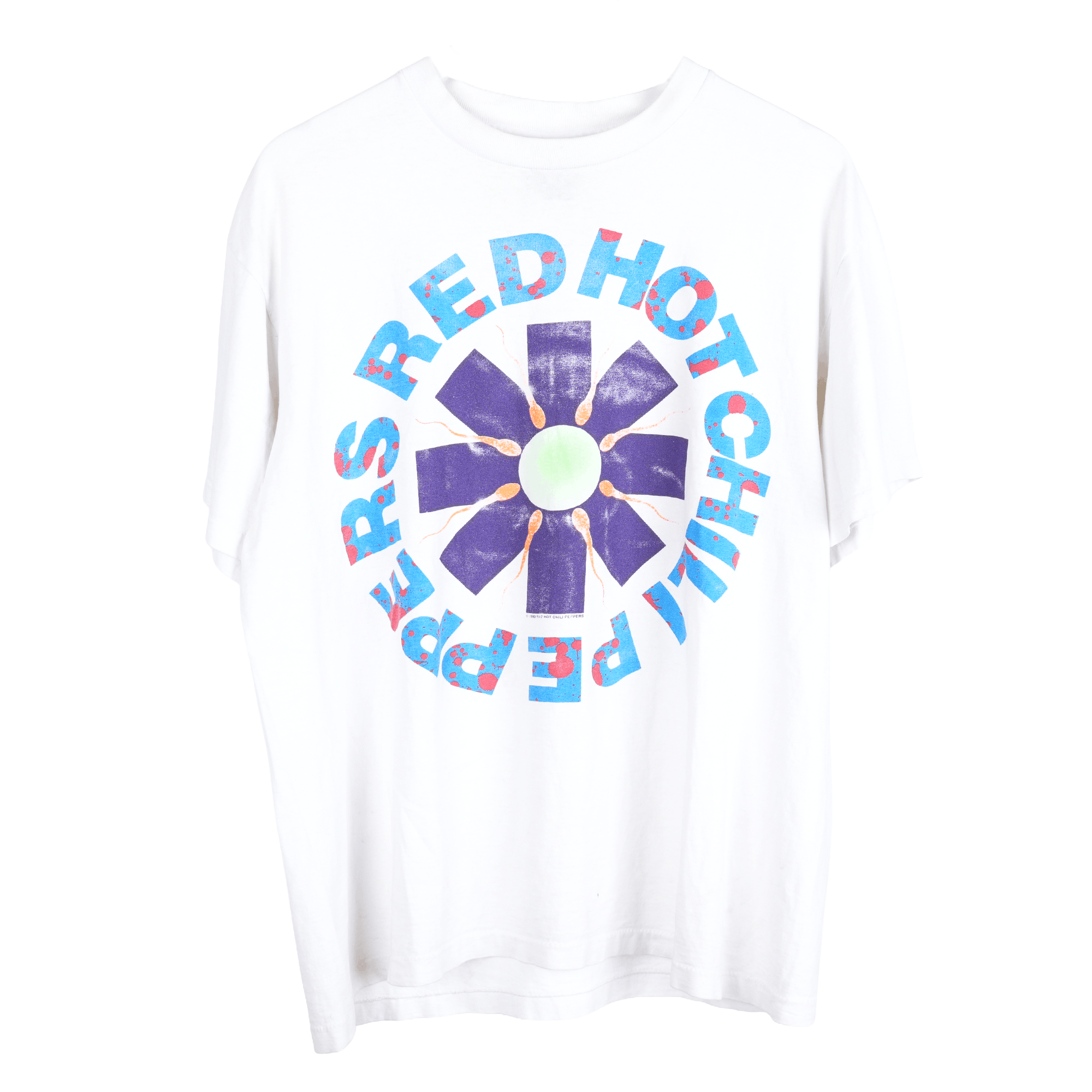 Vintage RED HOT CHILI PEPPERS LOGO T-SHIRT Size US XL / EU 56 / 4 - 1 Thumbnail