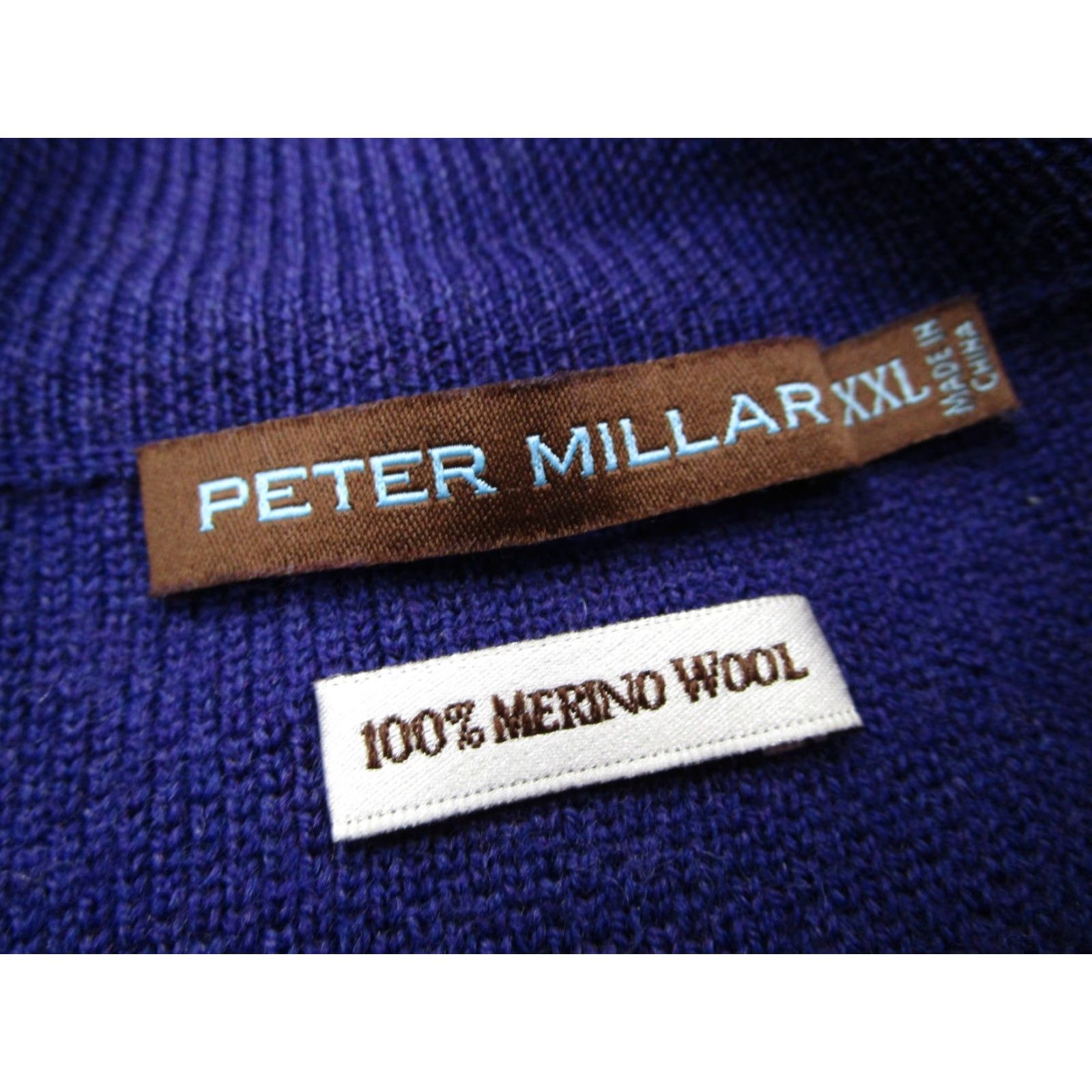 Peter Millar Peter Millar Sweater Mens 2XL Purple 1/4 Zip Merino Wool Knit Pullover Golf Size US XXL / EU 58 / 5 - 2 Thumbnail