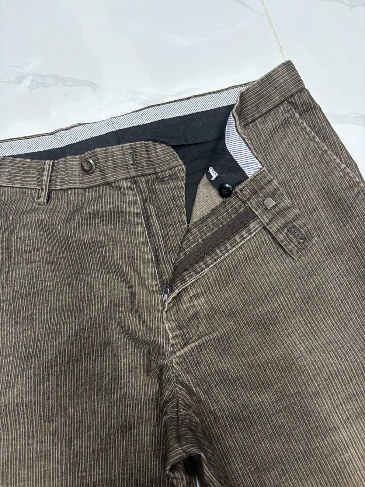 Kansai Yamamoto × Y's for Men × Yohji Yamamoto KANSAI YAMAMOTO BAGGY WIDE PANTS STRIPED Size US 34 / EU 50 - 9 Thumbnail