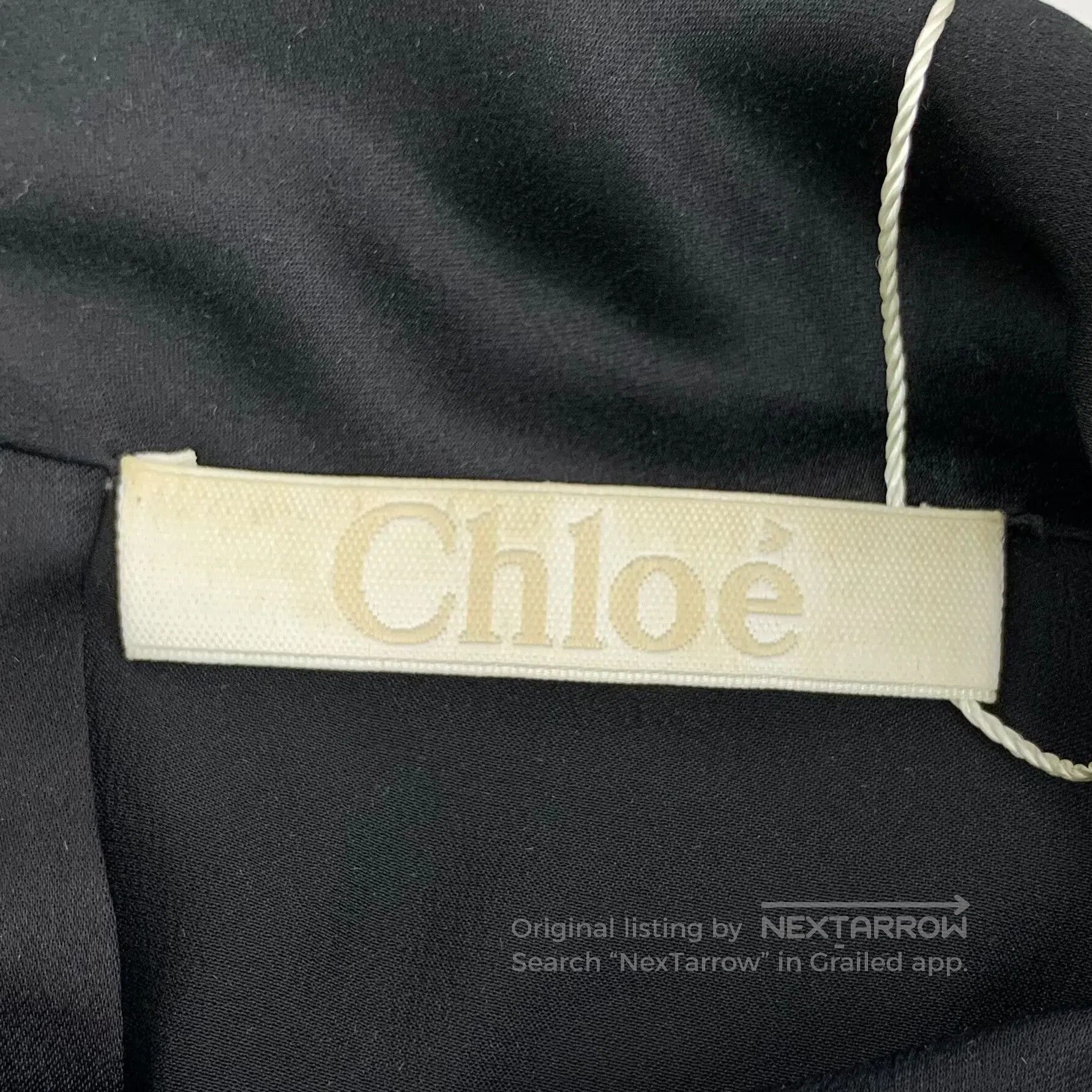 Chloe Chloe Black single-breasted button design mulberry silk ro Size XXS / US 00 / IT 34 - 5 Thumbnail
