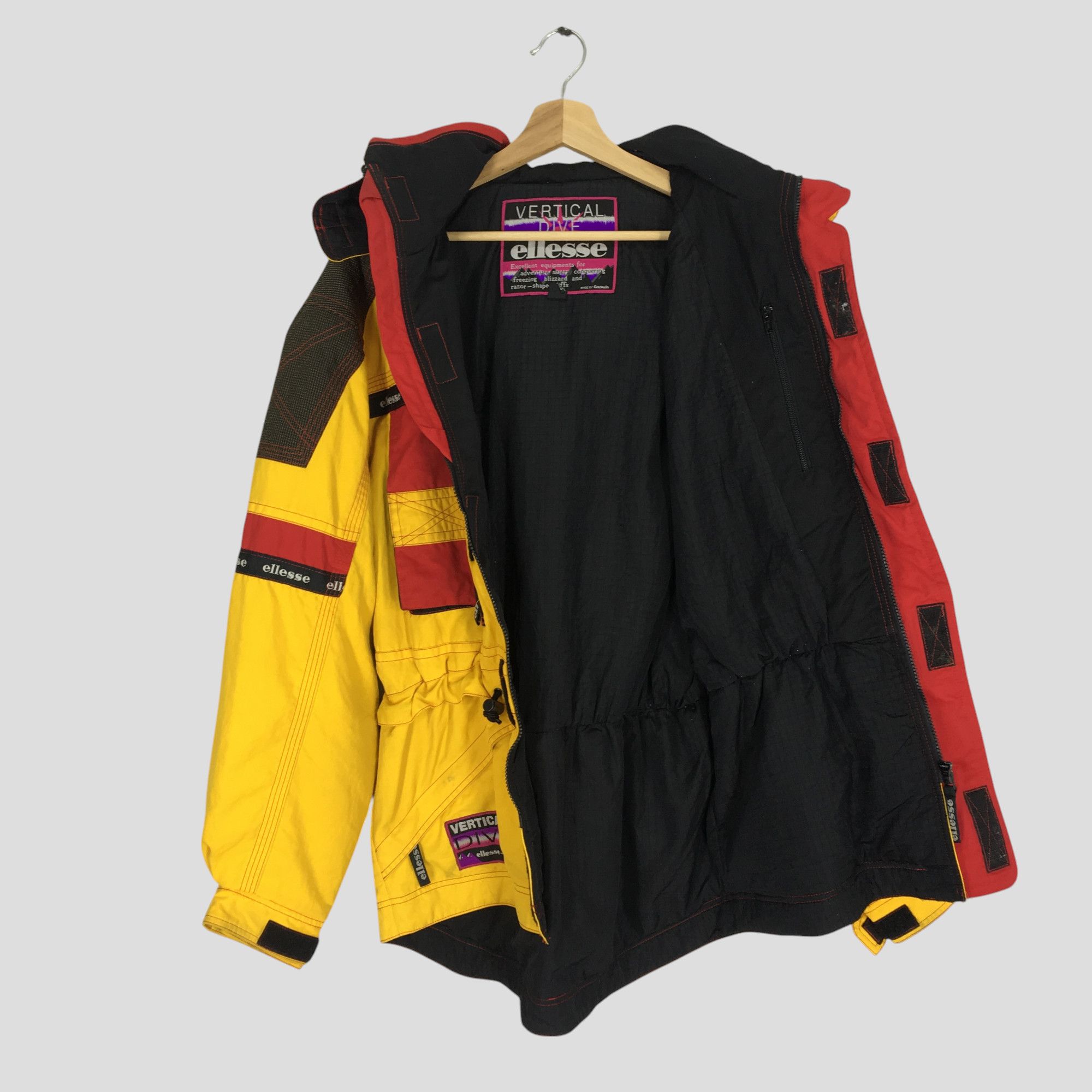 Ellesse × Vintage Vintage 90s Ellesse Ski Wear Vertical Dive Bomber Jacket Size US L / EU 52-54 / 3 - 2 Thumbnail