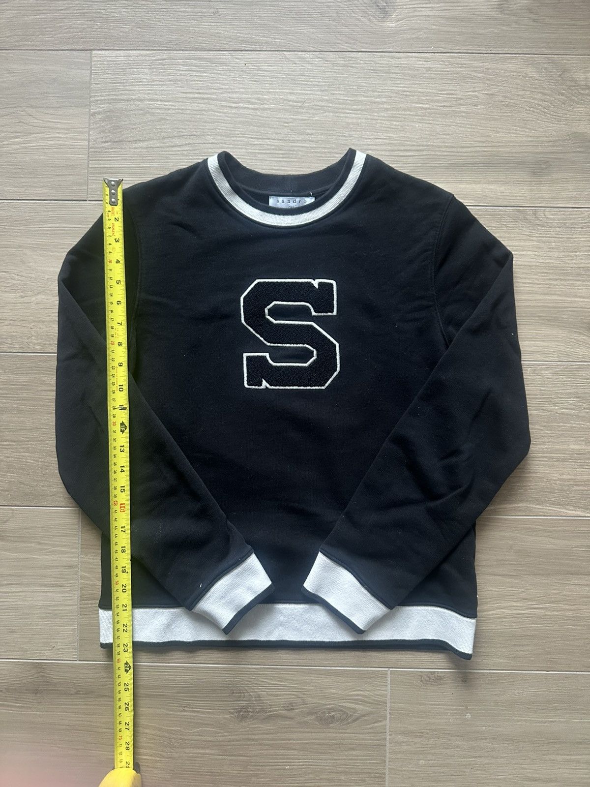 Sandro Sandro Paris Black S Crewneck Size US S / EU 44-46 / 1 - 5 Thumbnail