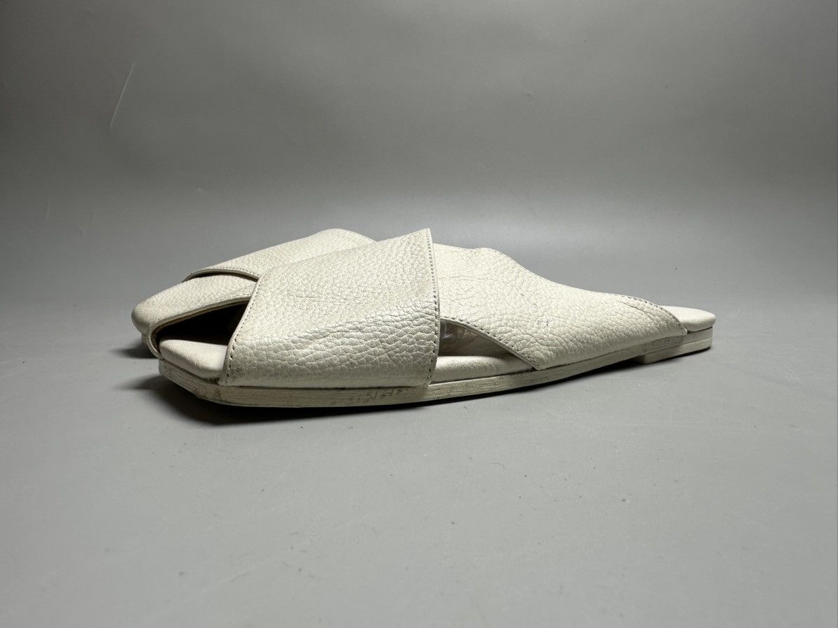 Marsell Marsell — Spatola Optical White Leather Sandals Size US 6 / IT 36 - 4 Thumbnail