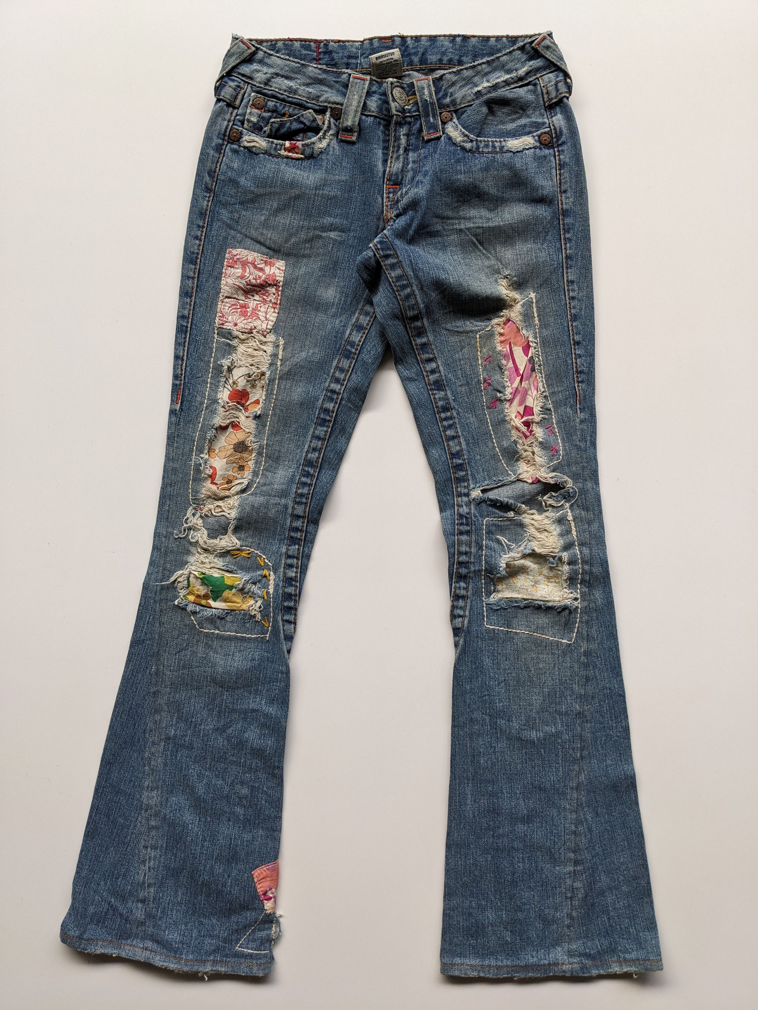 If Six Was Nine × True Religion True Religion flare floral patchwork jeans Size 26" / US 2 / IT 38 - 1 Thumbnail