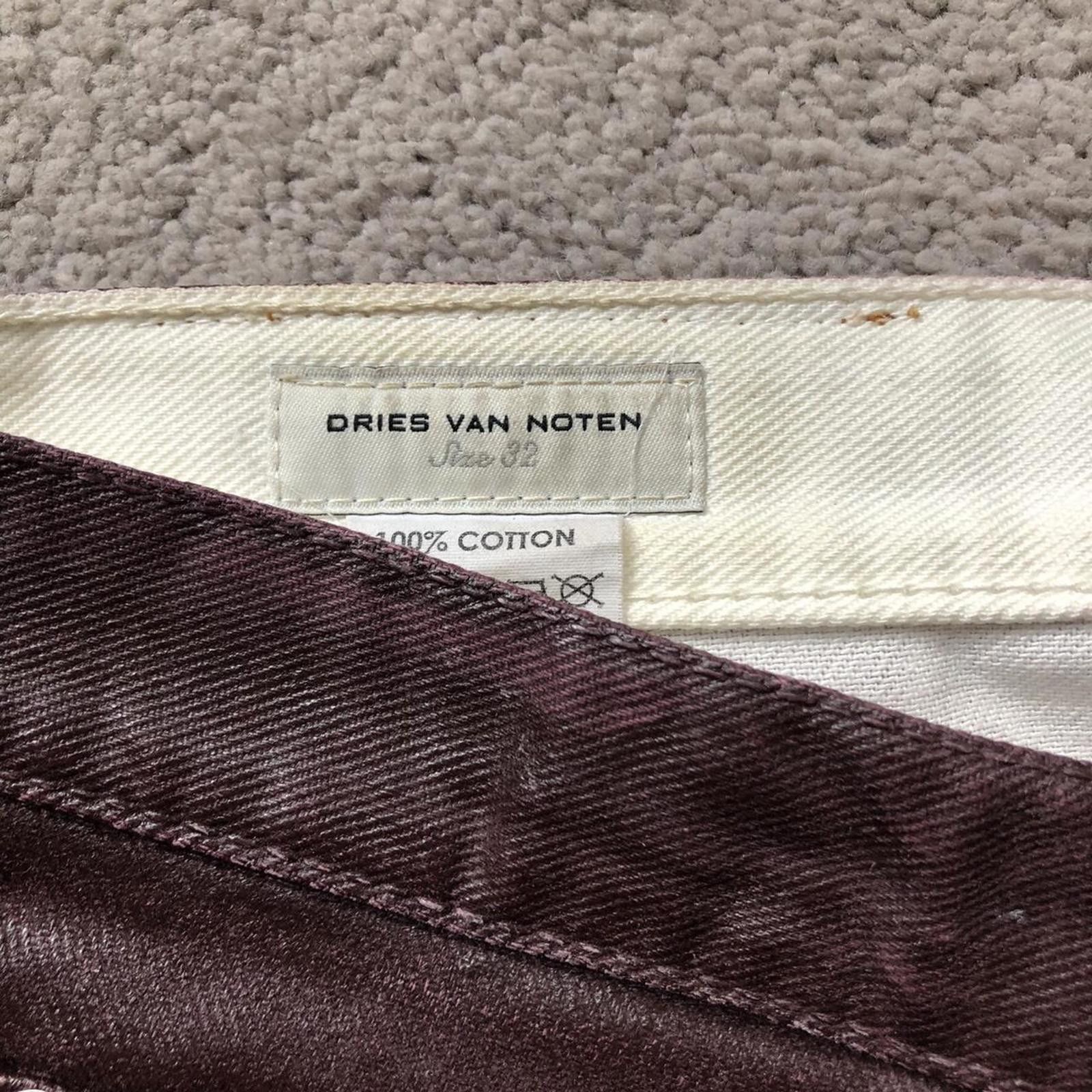 Dries Van Noten Dries Van Noten Cropped Paint Coated Jeans Size US 32 / EU 48 - 3 Thumbnail