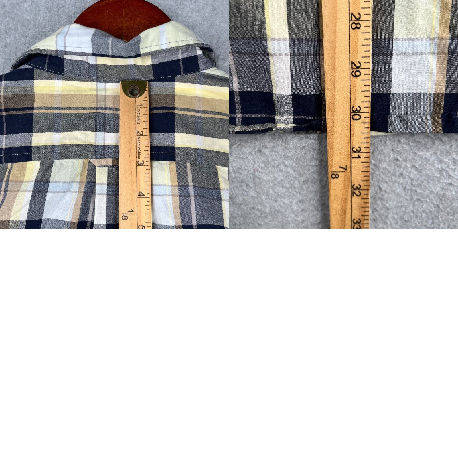 Timberland Timberland Plaid Shirt Regular Fit Short Sleeve Button-Up XL Mens Multicolor Black Gold Pocket Size US XL / EU 56 / 4 - 8 Thumbnail