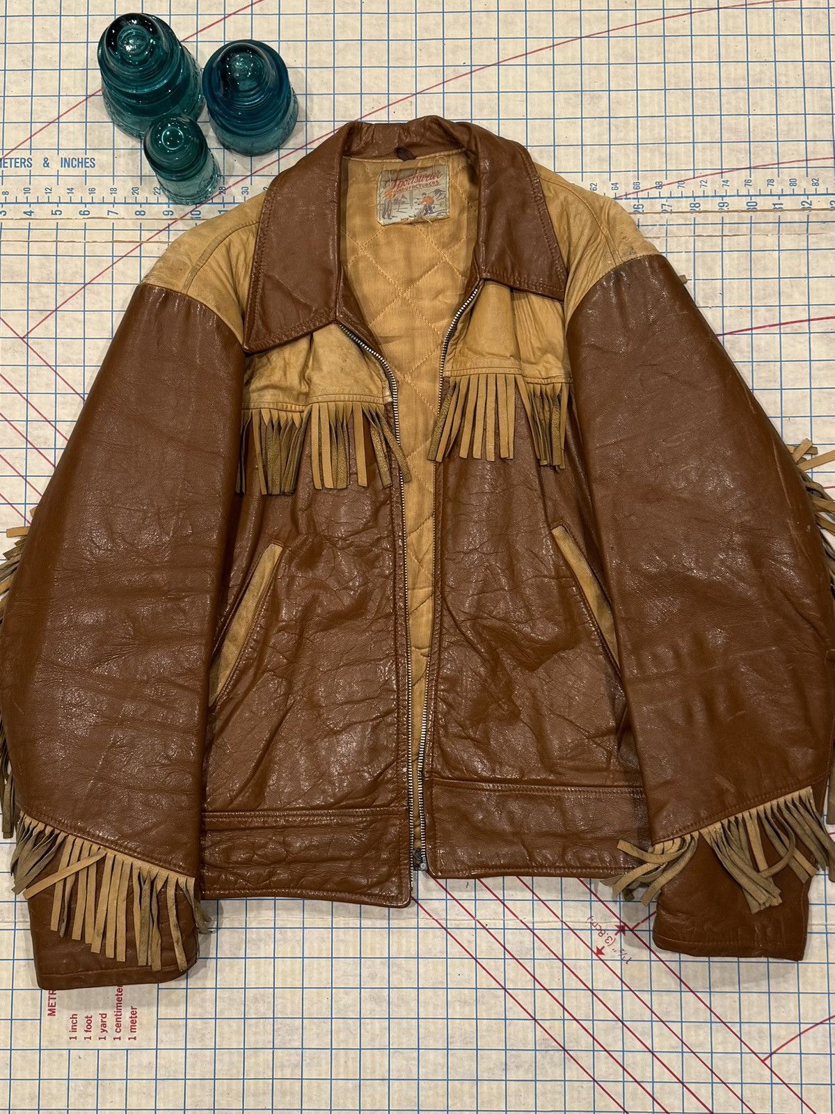 Vintage Vintage Sportswear Manufacturers Horse Hide Fringe Western Size US M / EU 48-50 / 2 - 2 Thumbnail