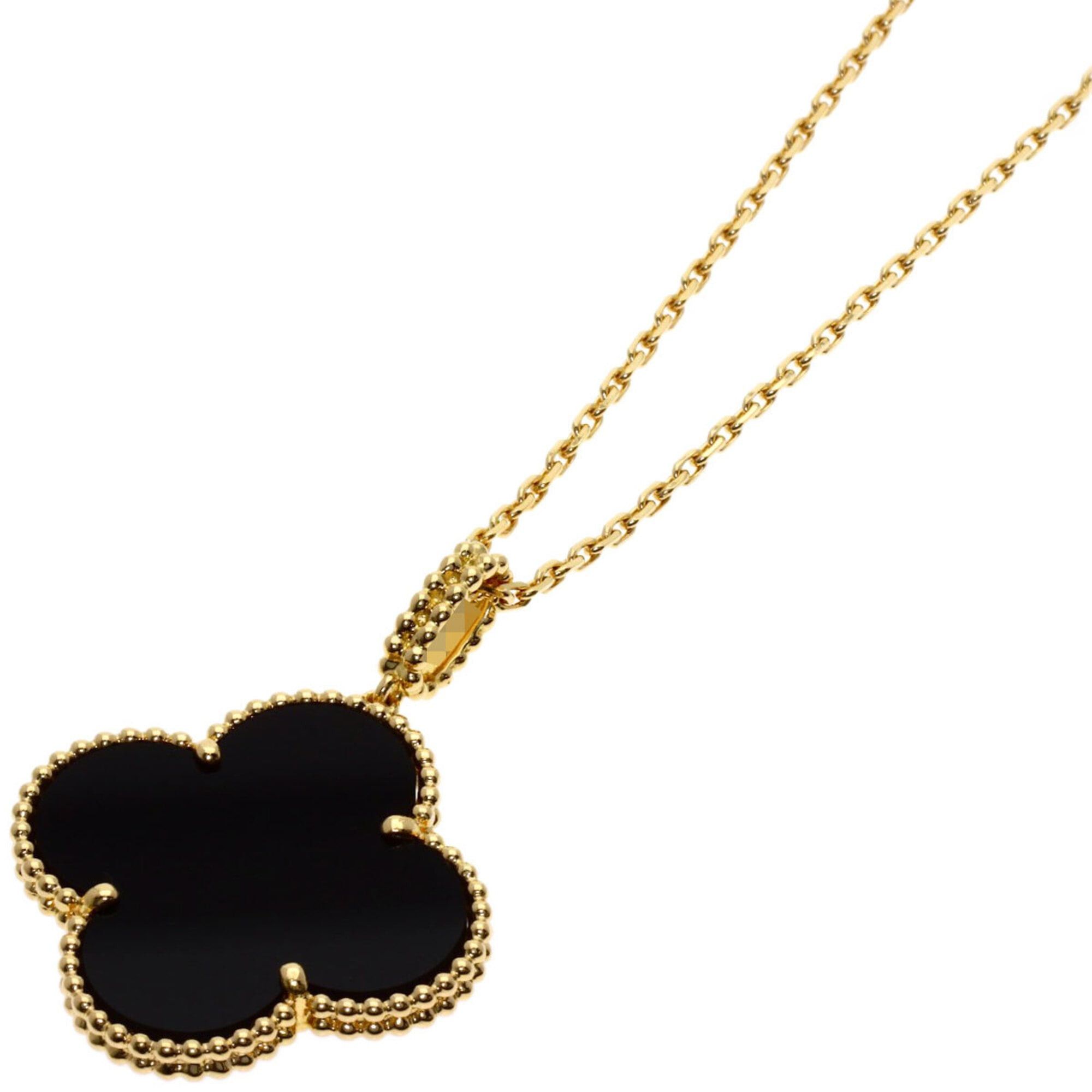 Van Cleef & Arpels Van Cleef & Arpels Magic Alhambra Onyx Necklace, 18K Yellow Gold, Women's Size ONE SIZE - 1 Thumbnail
