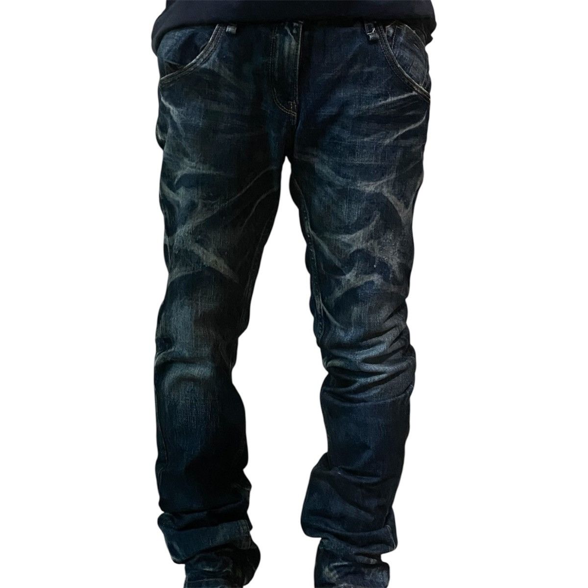 Tornado Mart NEED GONE ‼️ Rattle Trap Distressed Rusty Denim Jeans Punk Size US 31 - 22 Thumbnail