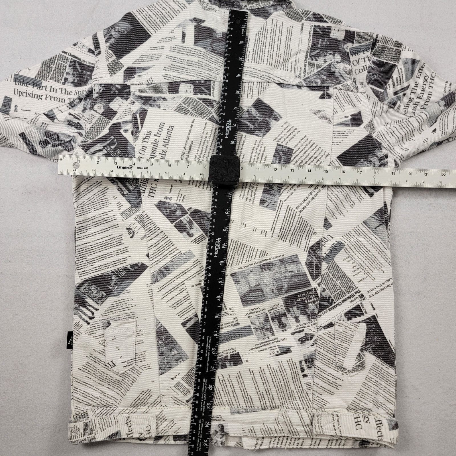 Sideout The Hideout Clothing Mens Denim Jacket 'The News' Sz S (773) Size US M / EU 48-50 / 2 - 2 Thumbnail