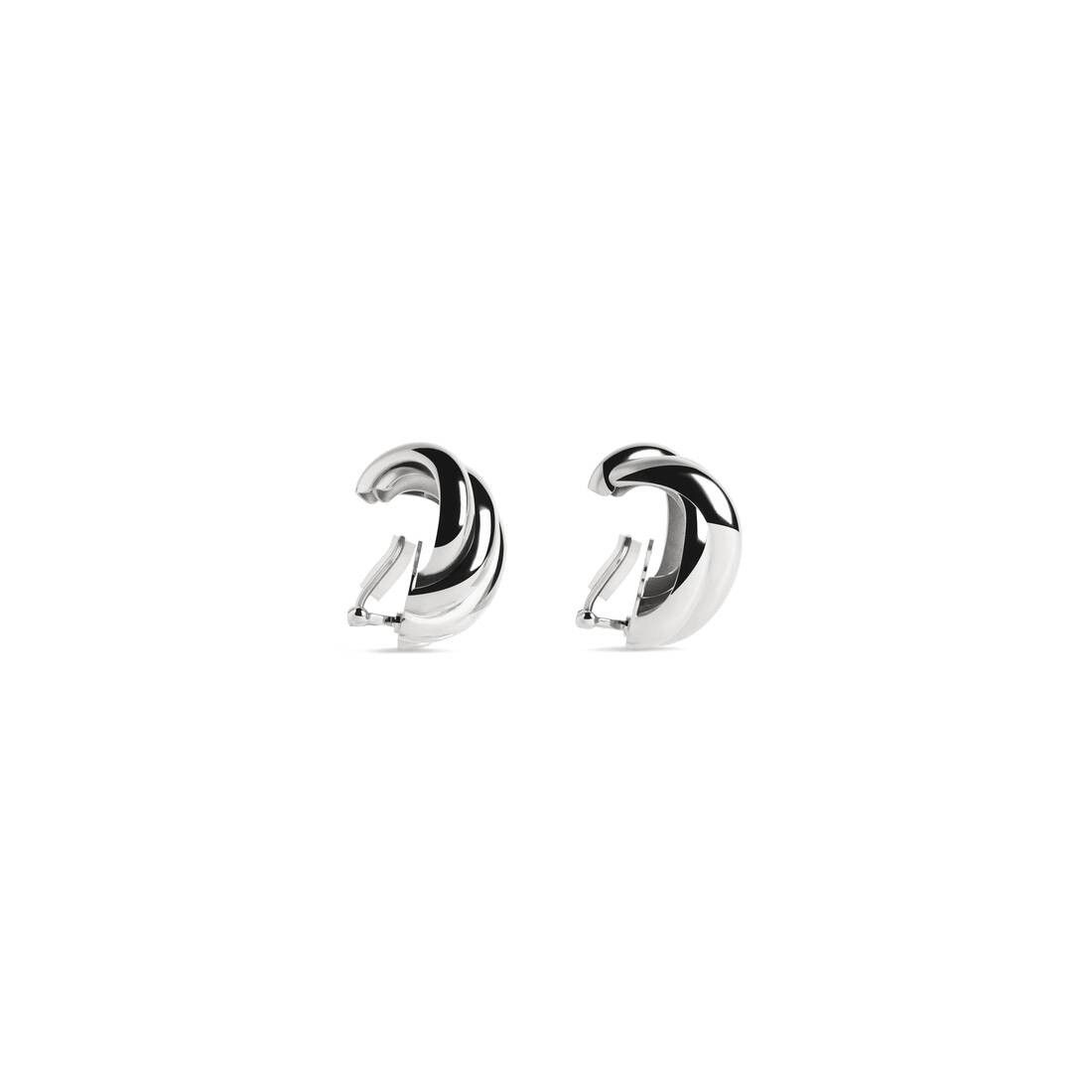 Balenciaga o1la1rc1a0925 Size: OS / Saturne Earrings in Silver Size ONE SIZE - 3 Thumbnail