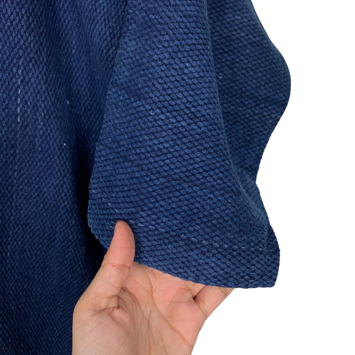 Japanese Brand Vintage 90s HANA Indigo Sashiko Thick Weave Kimono 2690-C120 Size US M / EU 48-50 / 2 - 11 Thumbnail