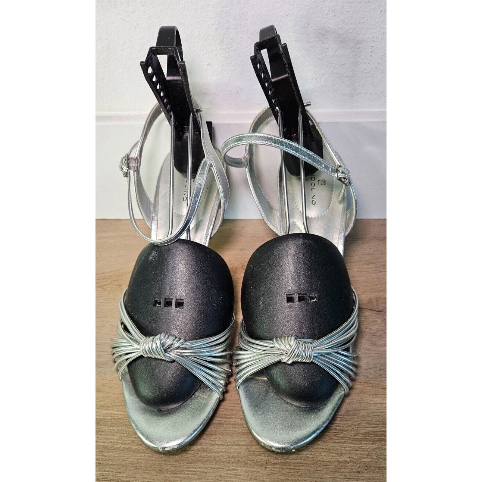 Other Bandolino Women's Silver Strappy Knot High Heel Size 9.5M Size US 9.5 / IT 39.5 - 2 Thumbnail