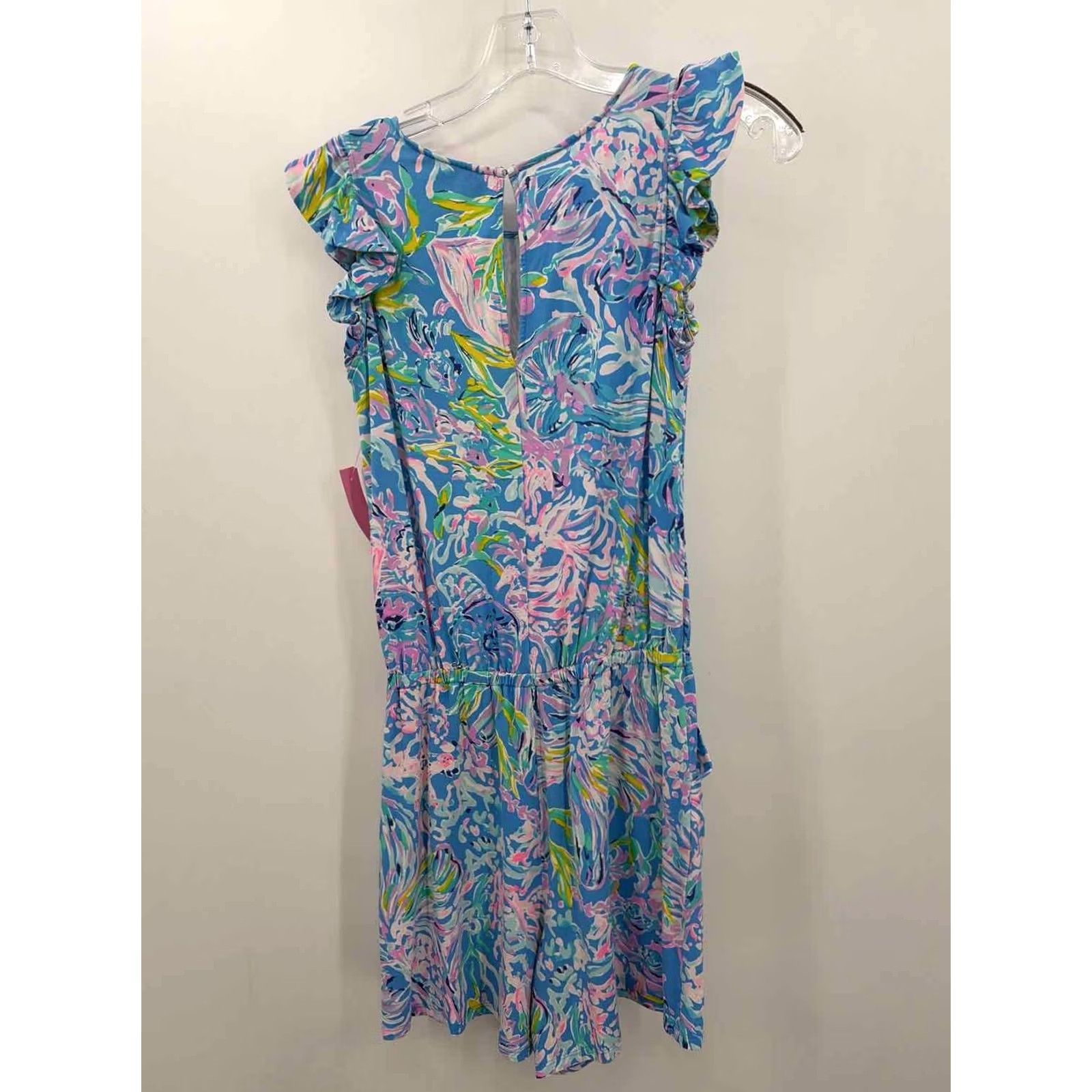 Lilly Pulitzer Lilly Pulitzer Romper XS Blue Short Sleeve Pre-Owned Size Size 26" / US 2 / IT 38 - 2 Thumbnail