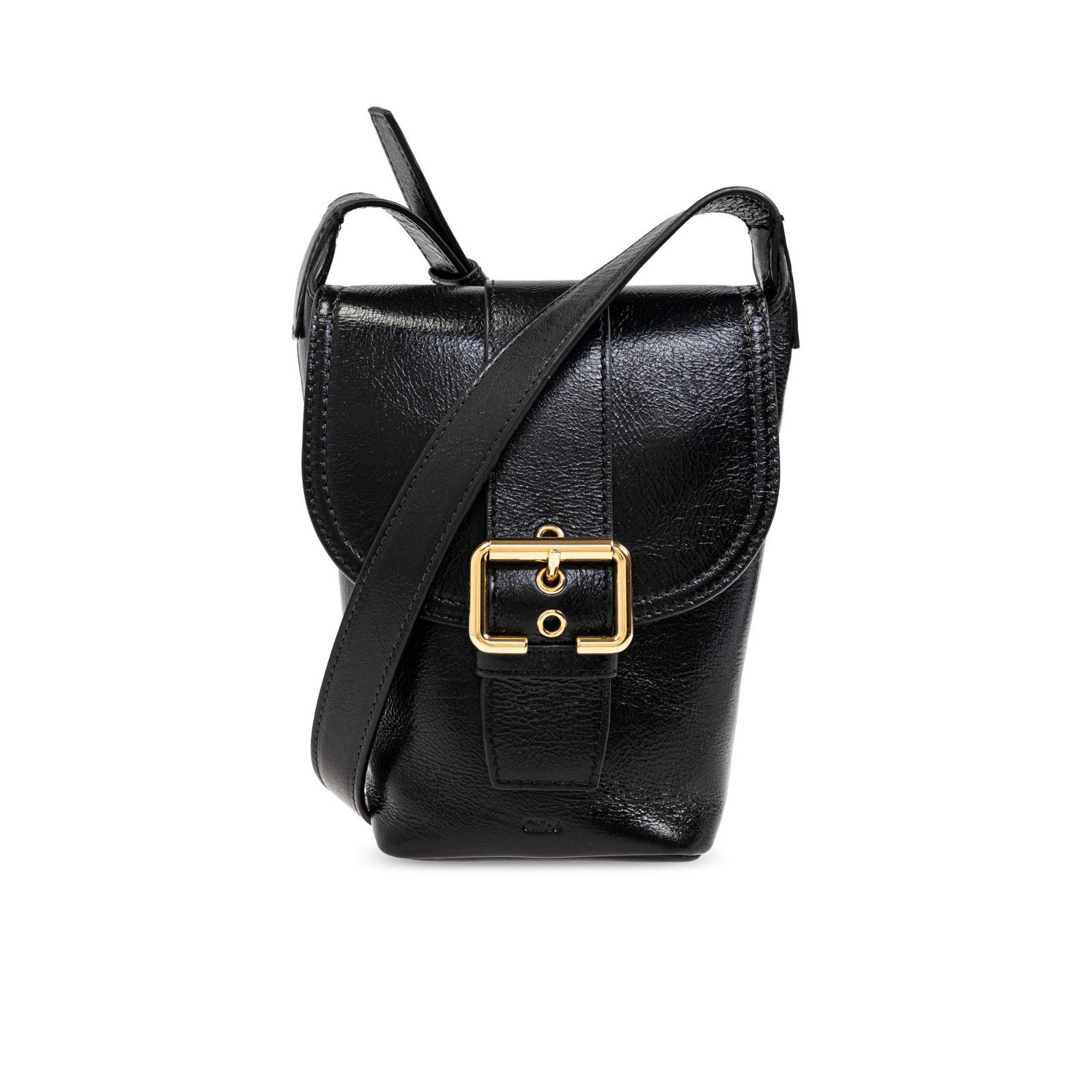 Chloe Chloe Mini Camera Black Shiny Leather Shoulder Bag New & Aut Size ONE SIZE - 1 Thumbnail