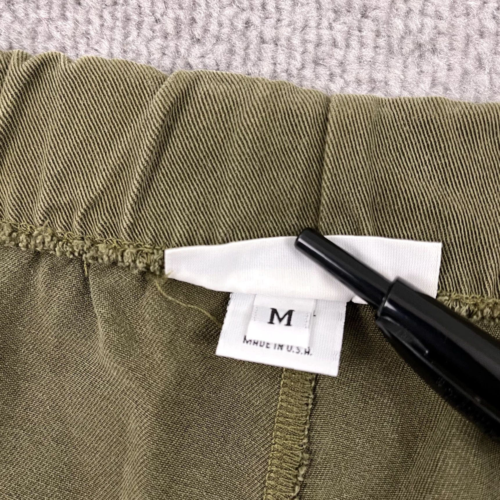 Vintage VINTAGE Bryn Walker Pants Womens Medium 29" Green Wide Leg High Rise Pull On Pockets Casual Summer Size 32" / US 10 / IT 46 - 3 Thumbnail