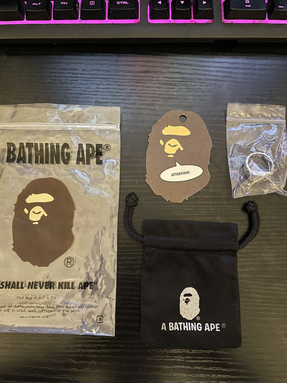 Bape Ape Head Ring (L) Size ONE SIZE - 3 Thumbnail