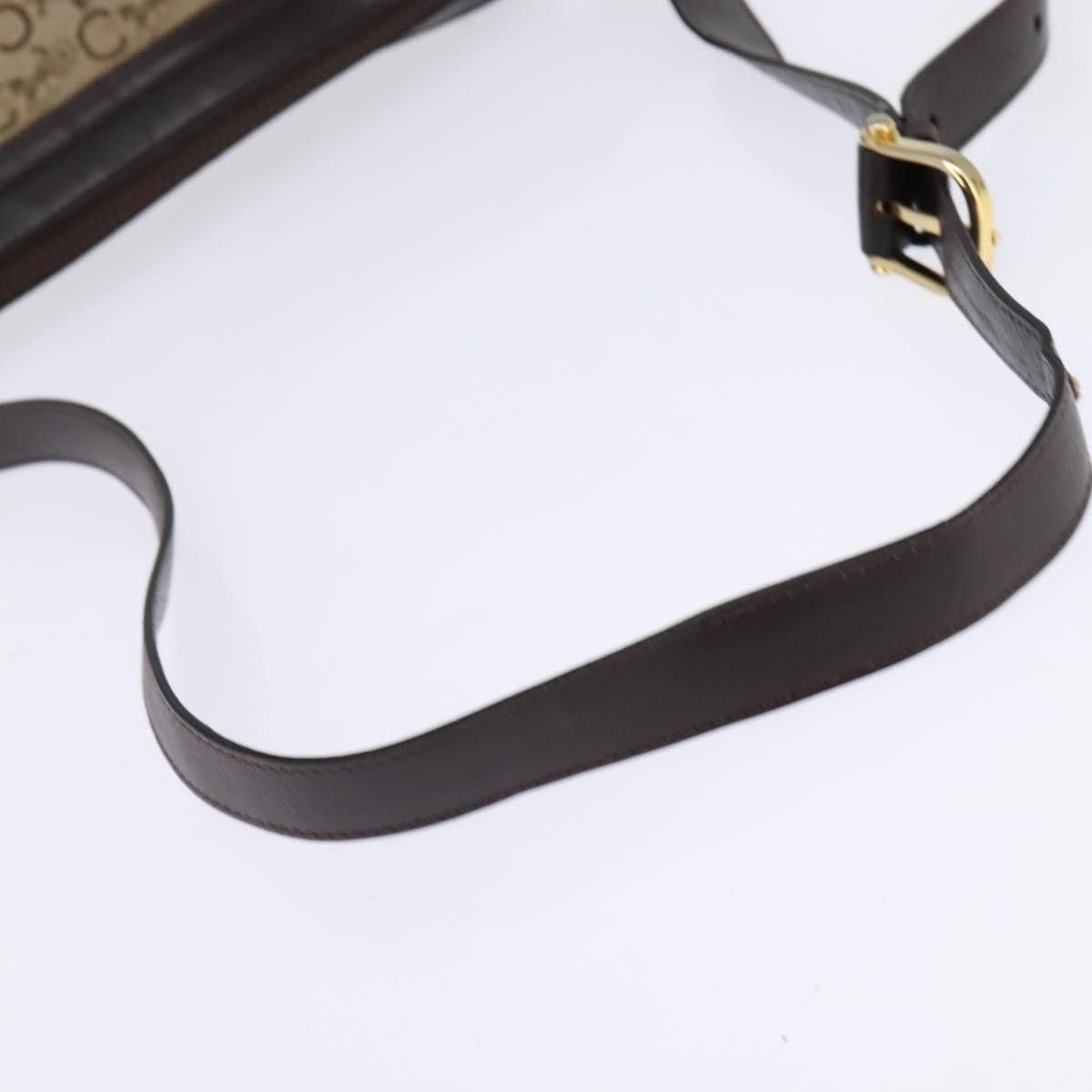 Celine CELINE C Sulky Shoulder Bag Canvas Brown Gold Size ONE SIZE - 7 Thumbnail
