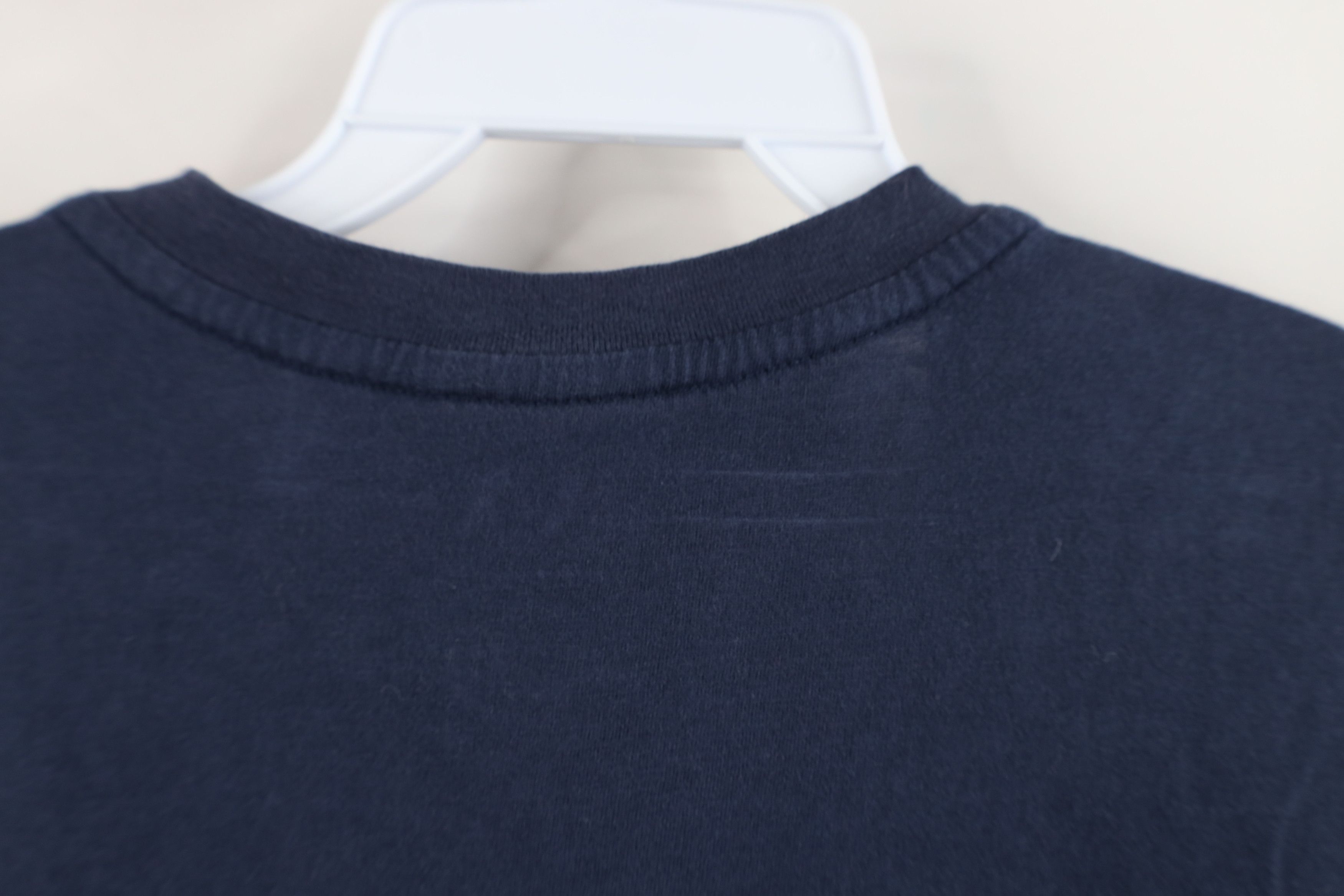 Armani Exchange × Vintage Armani Exchange Spell Ribbon Tape Short Sleeve T-Shirt Blue Size US S / EU 44-46 / 1 - 9 Thumbnail
