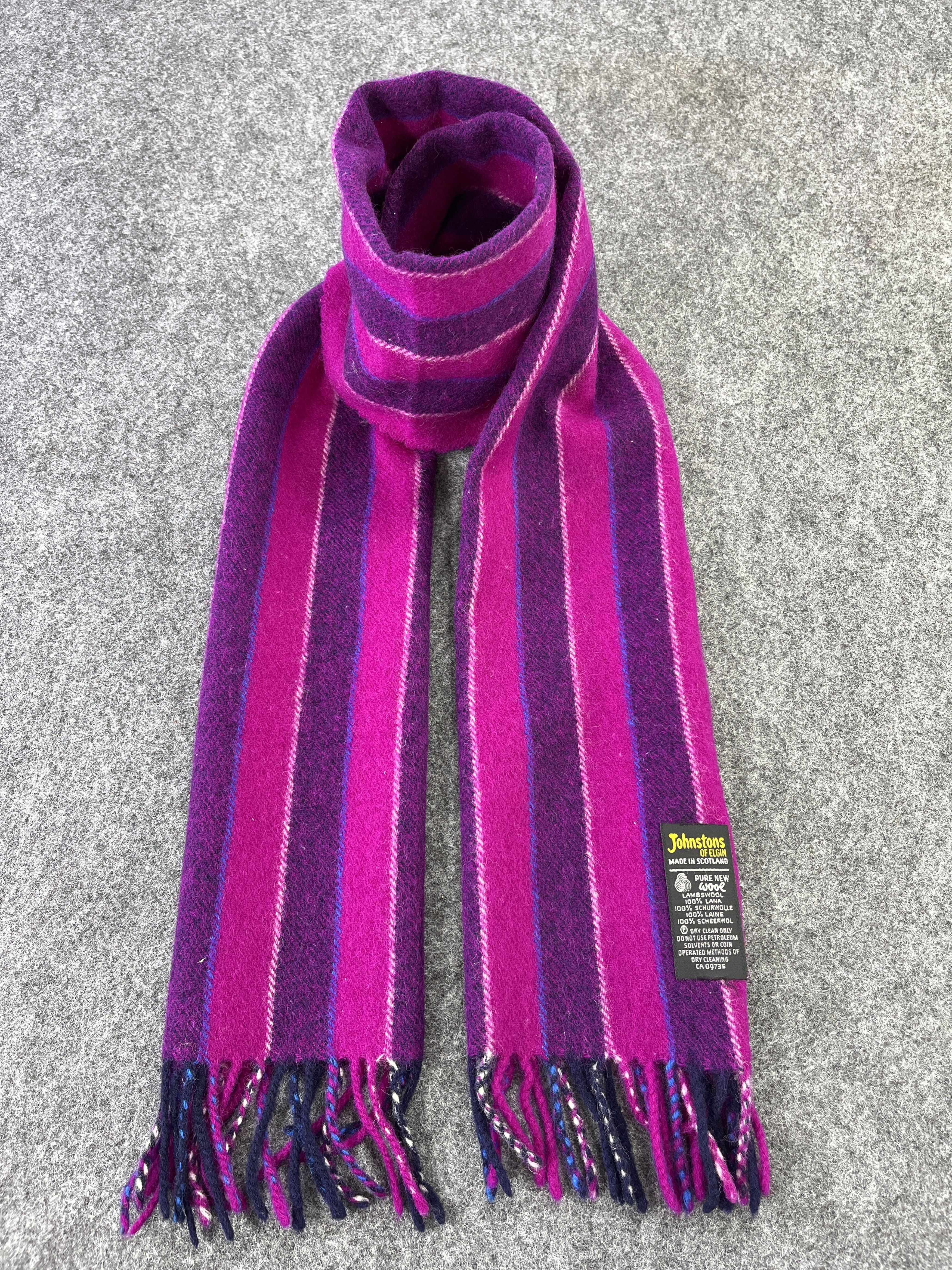 Johnstons Of Elgin × Vintage JOHNSTONS OF ELGIN WOOL SCARVES / MUFFLER T230 Size ONE SIZE - 1 Thumbnail