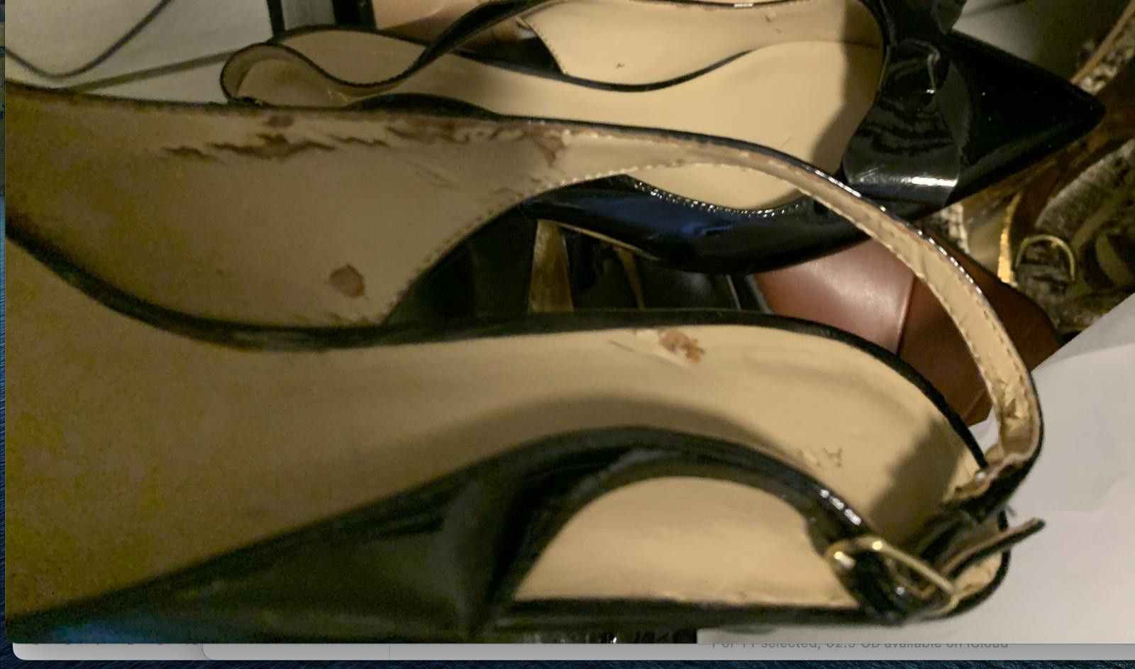Ann Taylor Ann Taylor Paten Leather Bow Sling Back Size US 6.5 / IT 36.5 - 5 Thumbnail