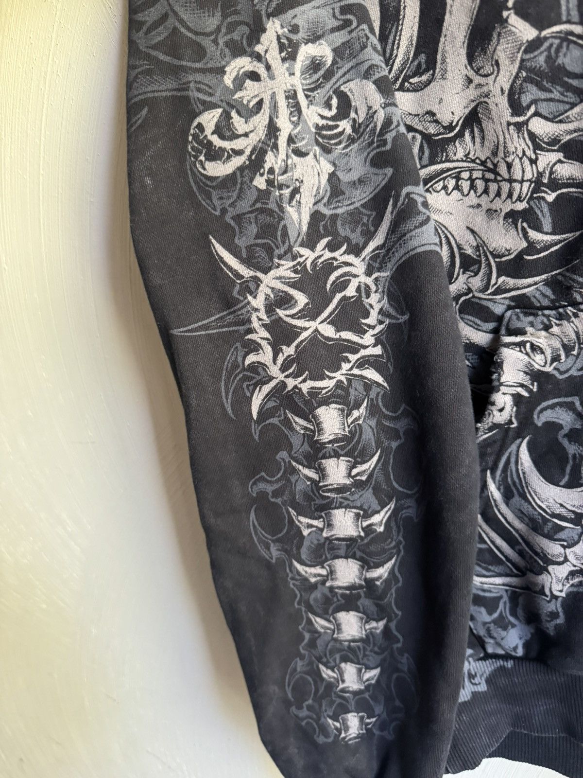 Ken Carson Ken Carson Affliction Gorecore Lament Zip Up Hoodie Size US XXL / EU 58 / 5 - 4 Thumbnail