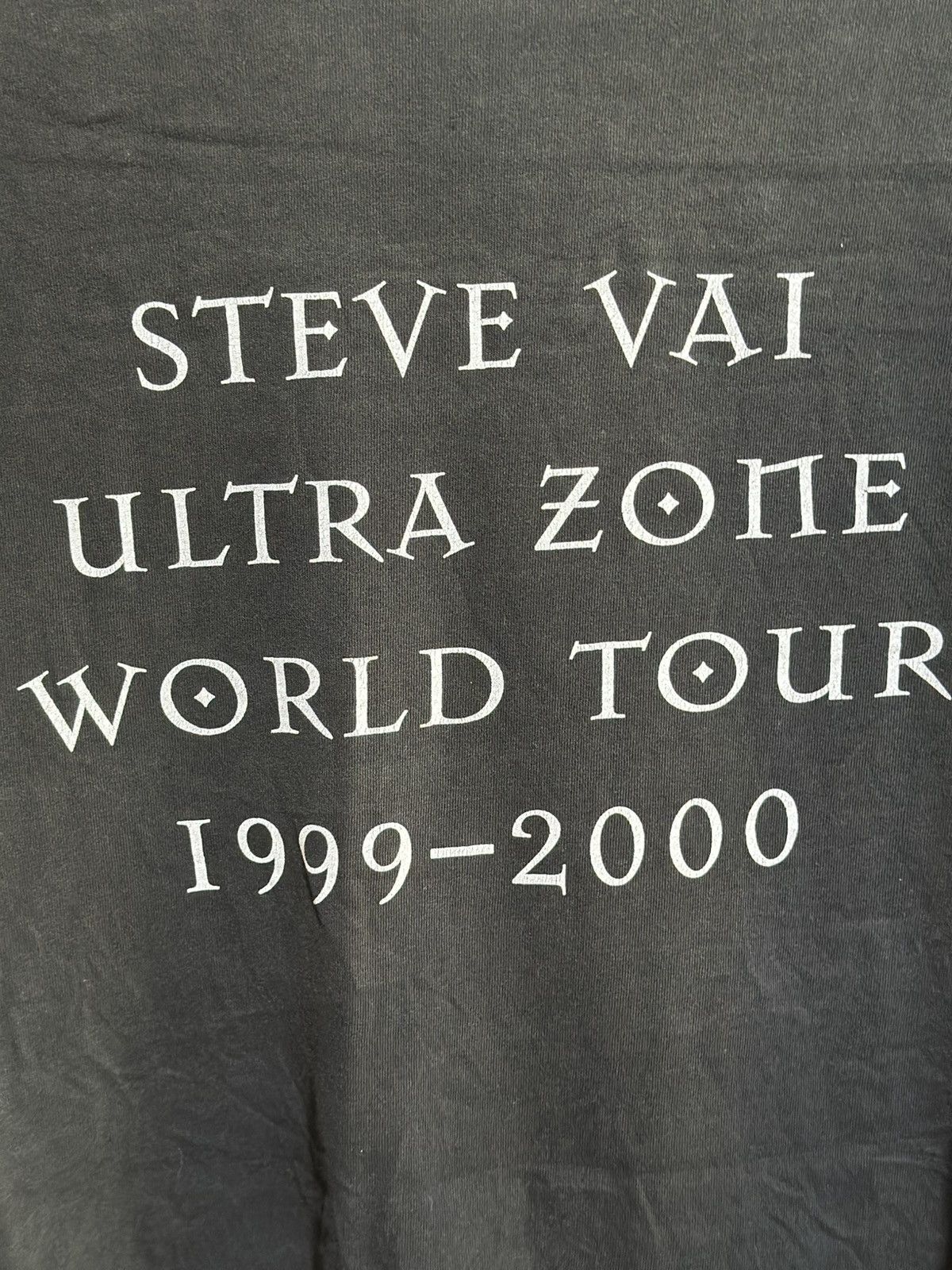 Band Tees Thrashed Vintage Steve Vai Ultra Zone Sun Faded Grunge Tee Size US XL / EU 56 / 4 - 8 Thumbnail