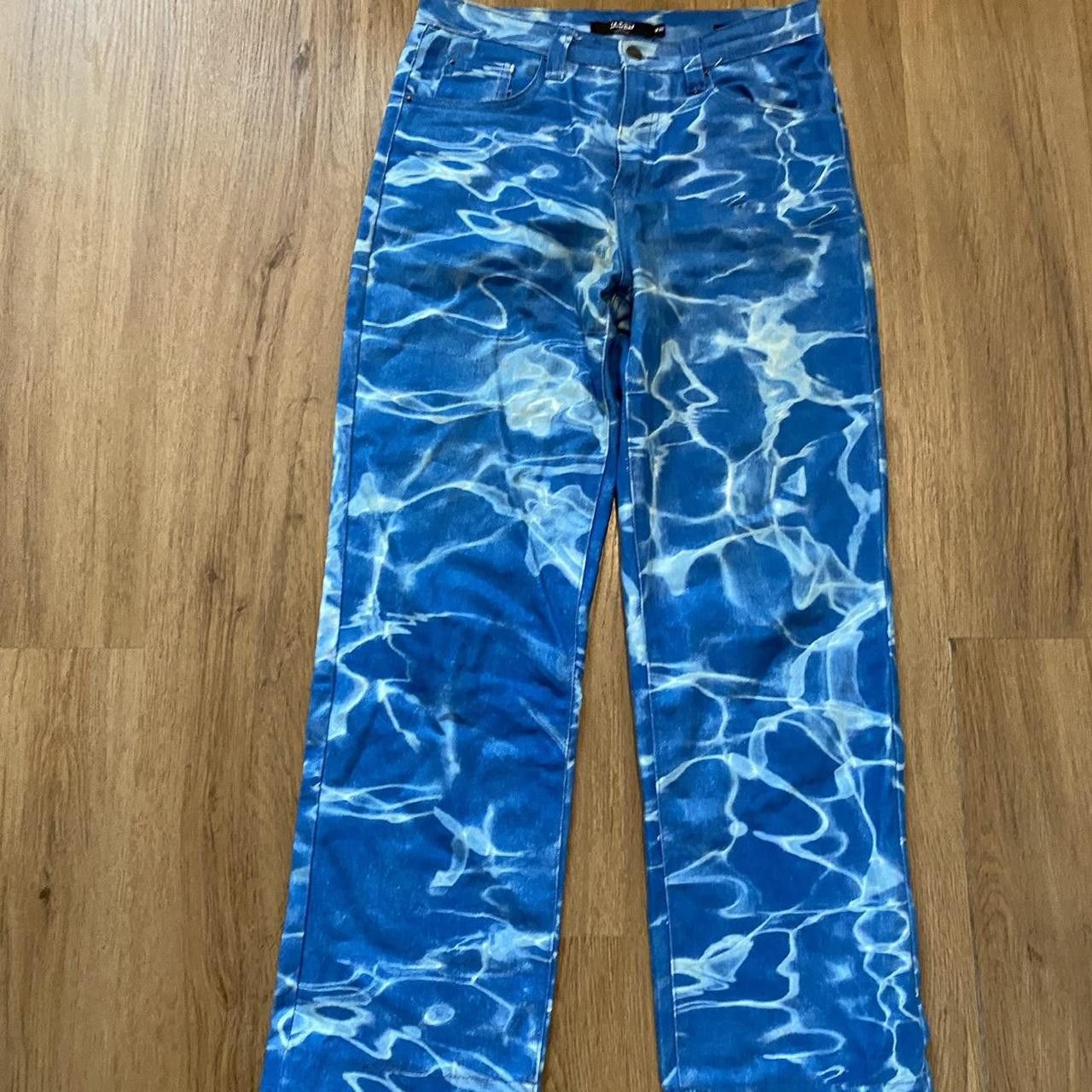Jaded London Blue and white acid wash jeans #denim Vintage Size US 32 / EU 48 - 1 Thumbnail