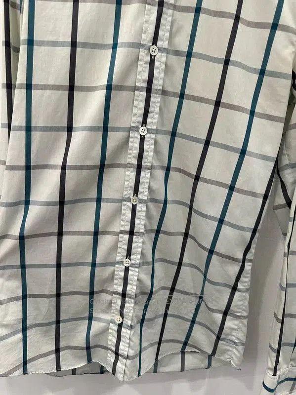 Acne Studios Acne Studios White Checked Long Sleeve Shirt. Size US S / EU 44-46 / 1 - 3 Thumbnail