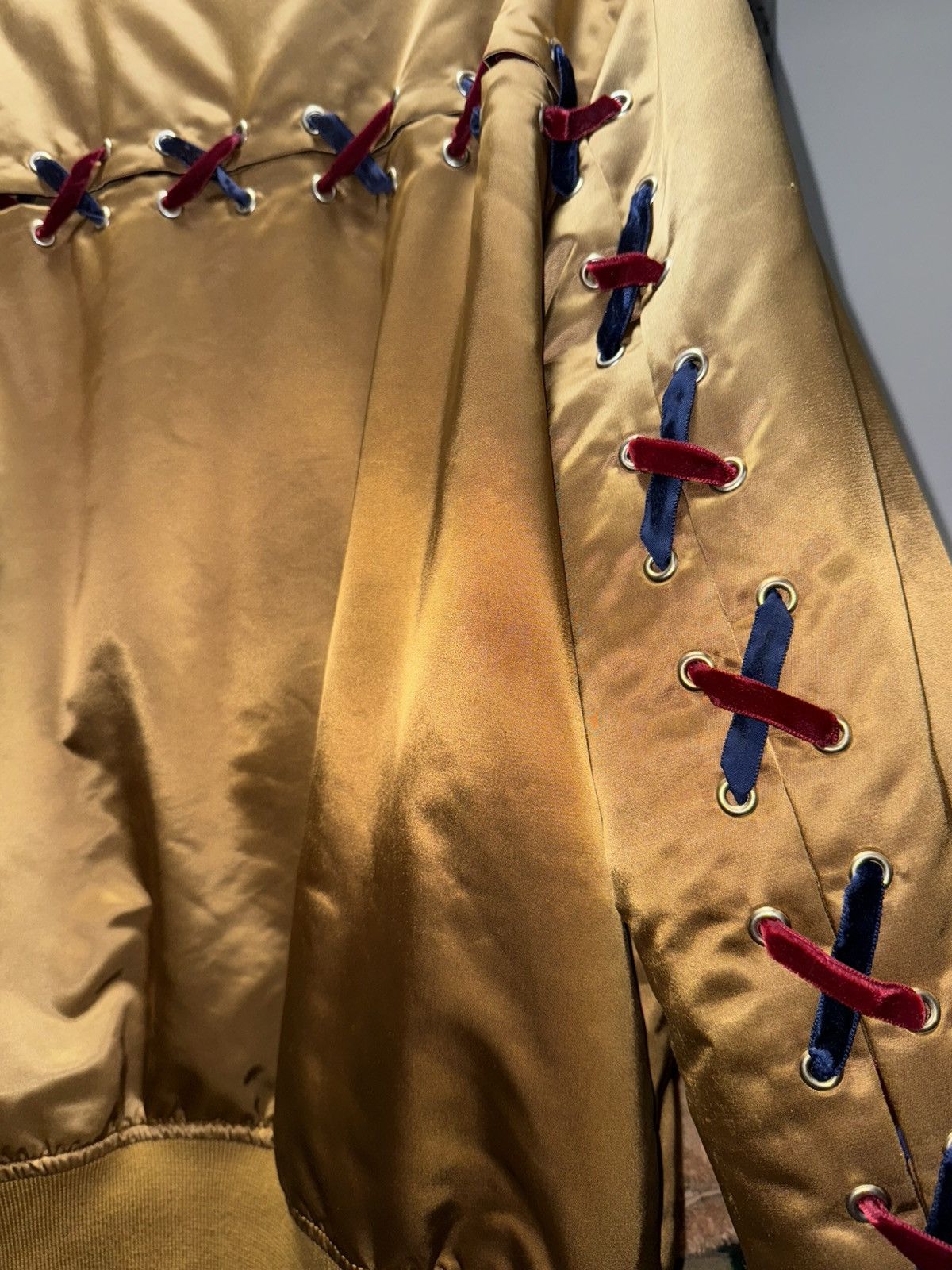 Route des Garden Route Des Gardens Crisscross Satin Bomber Size US M / EU 48-50 / 2 - 3 Thumbnail