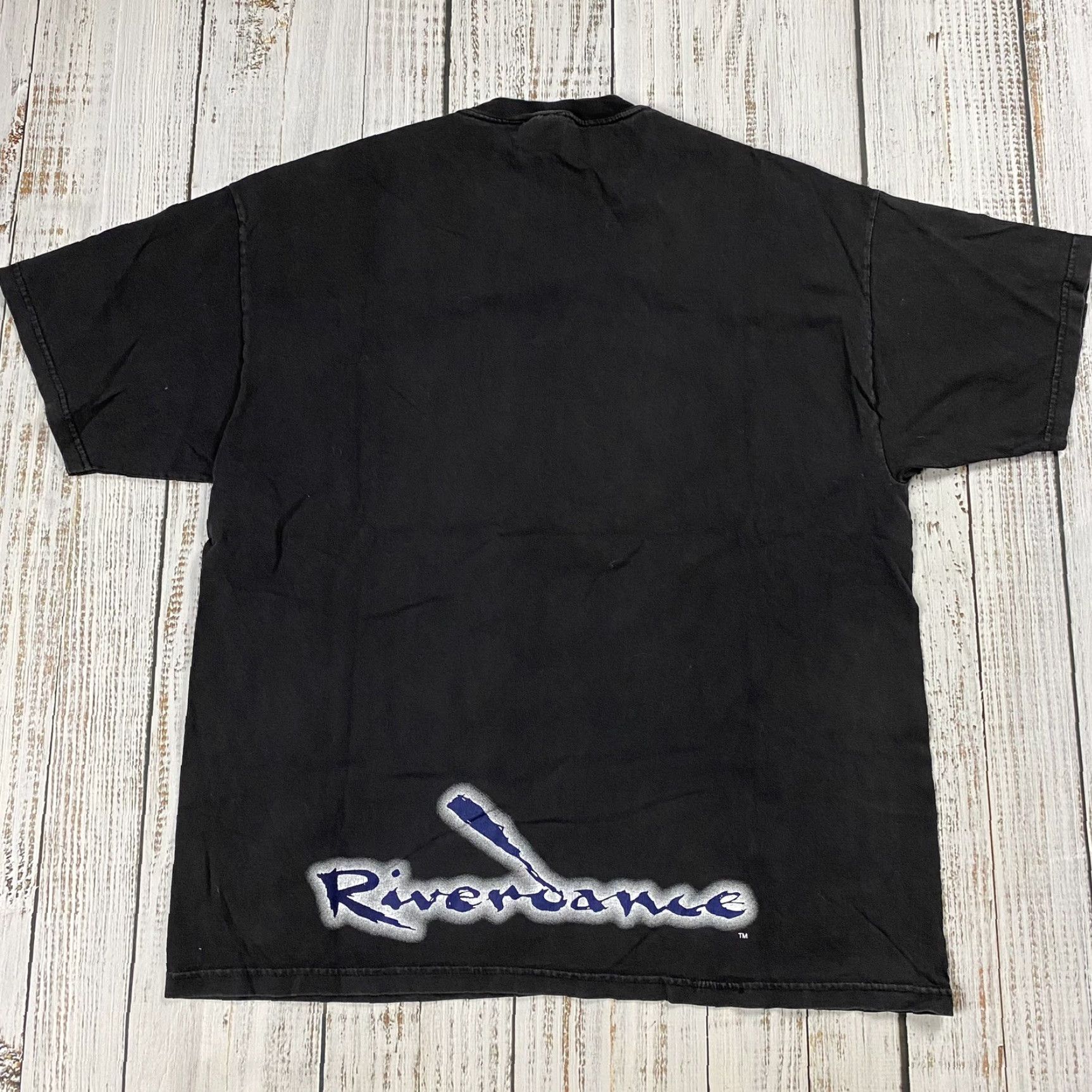 Vintage VTG 90s Riverdance Broadway T-Shirt Adult XL Black Graphic Tee Crew Neck Short Sleeve Mens Vintage Hanes 90s Theme Size US XL / EU 56 / 4 - 4 Thumbnail