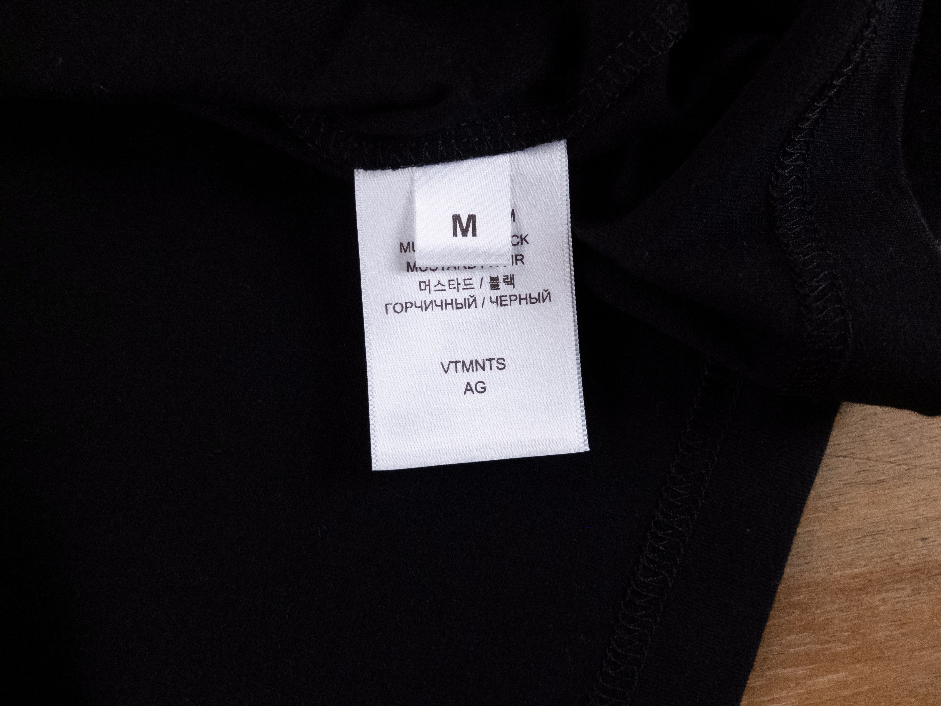 Vetements VETEMENTS Vtmnts mustard black barcode oversize t-shirt Size US S / EU 44-46 / 1 - 9 Thumbnail