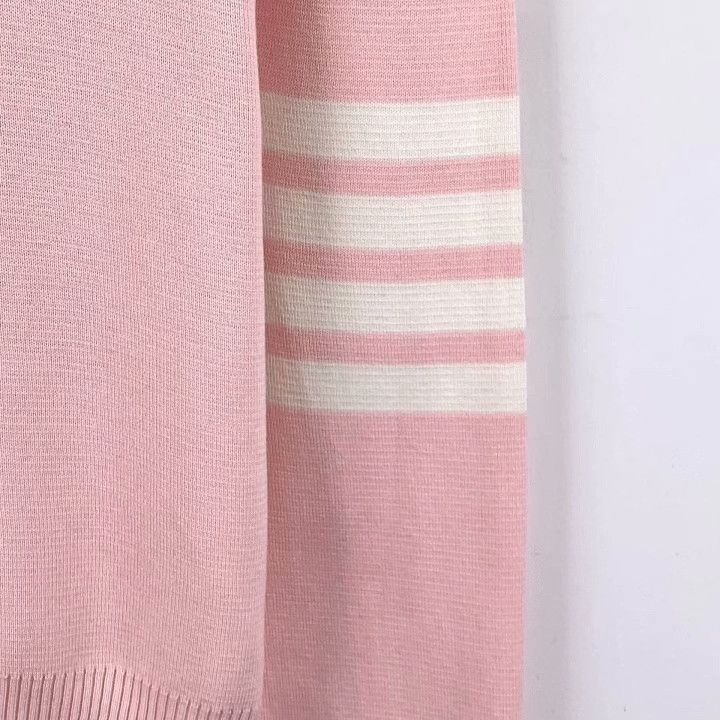 Thom Browne Thom Browne Classic Four-Bar Cotton Crewneck Sweater Size US M / EU 48-50 / 2 - 4 Thumbnail