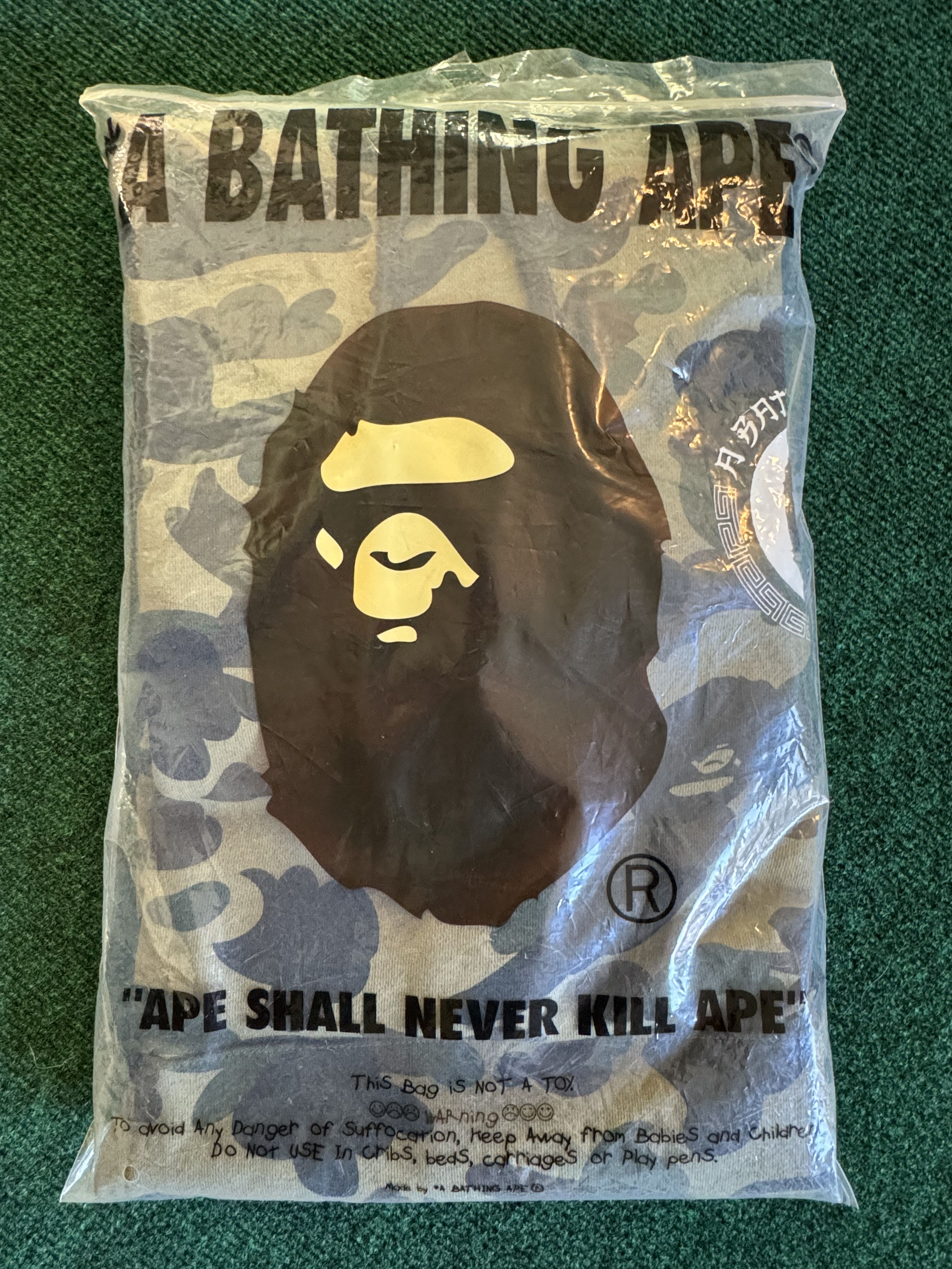 Bape 1st Camo Kanji Pullover Hoodie Size US XL / EU 56 / 4 - 1 Thumbnail