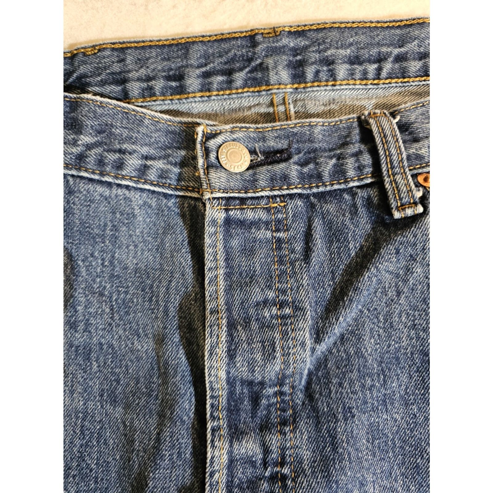 Levi's VINTAGE Levi's 501 XX Jeans Regular Men Medium Blue Denim Cotton 38x32 5-Pocket Distressed Y2K USA Model 501 Size US 38 / EU 54 - 5 Thumbnail