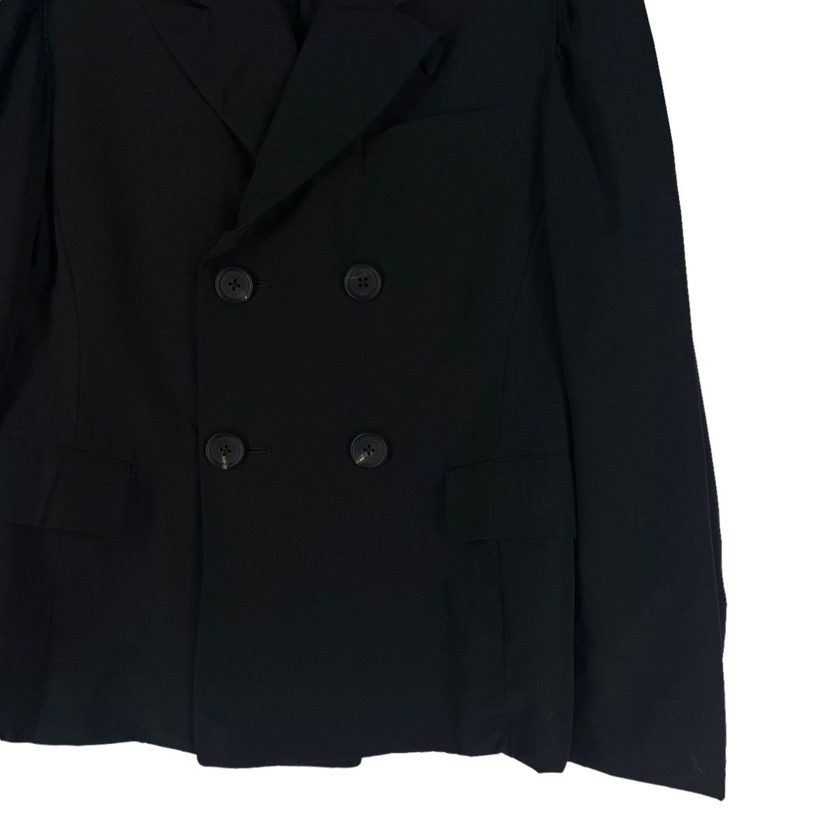 Yohji Yamamoto 🔥RUNWAY DOUBLE BREAST CASUAL COATS YOHJI YAMAMOTO POUR HOMME Size US L / EU 52-54 / 3 - 5 Thumbnail