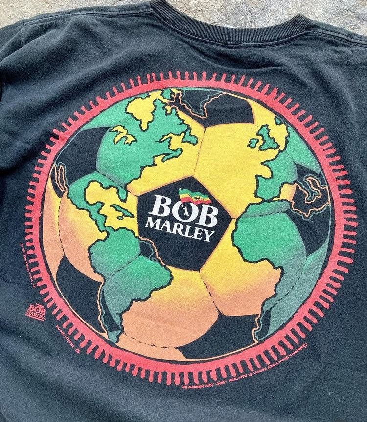 Bob Marley × Liquid Blue × Vintage Vintage Bob Marley Liquid Blue Soccer Futbol Size US L / EU 52-54 / 3 - 4 Thumbnail