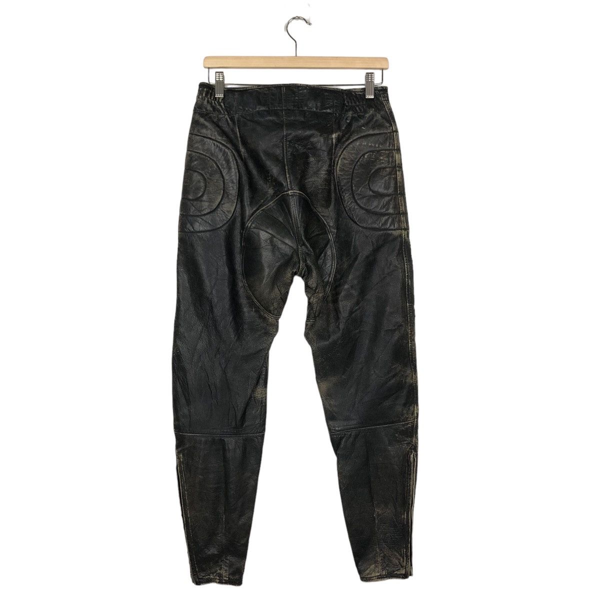 Japanese Brand 🔥RARE GENUINE LEATHER PANTS RACING HIGH CLASS KOMINE TOKYO Size US 28 / EU 44 - 6 Thumbnail