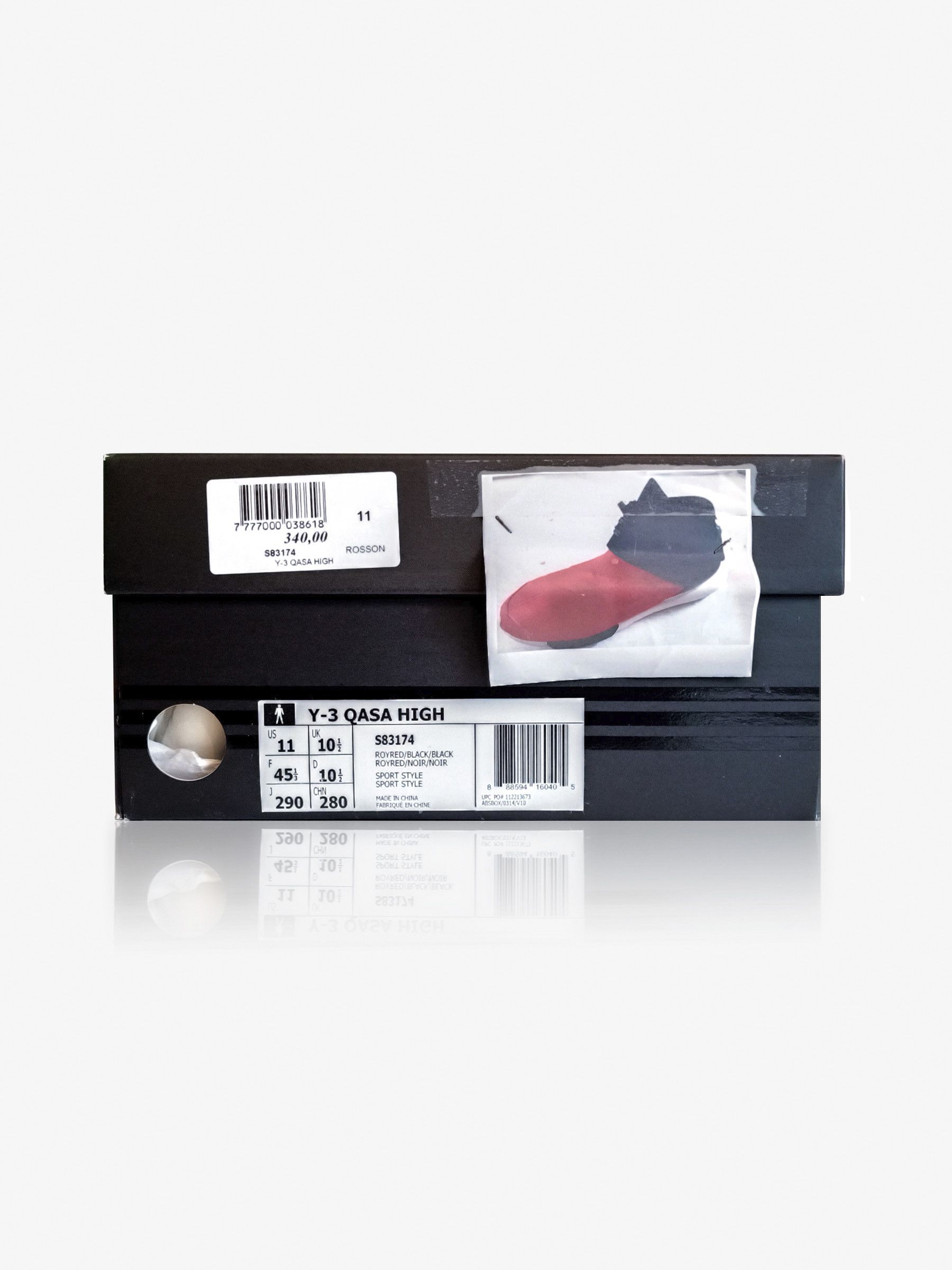 Adidas adidas Y-3 Qasa High Red Black Size US 11 / EU 44 - 2 Thumbnail