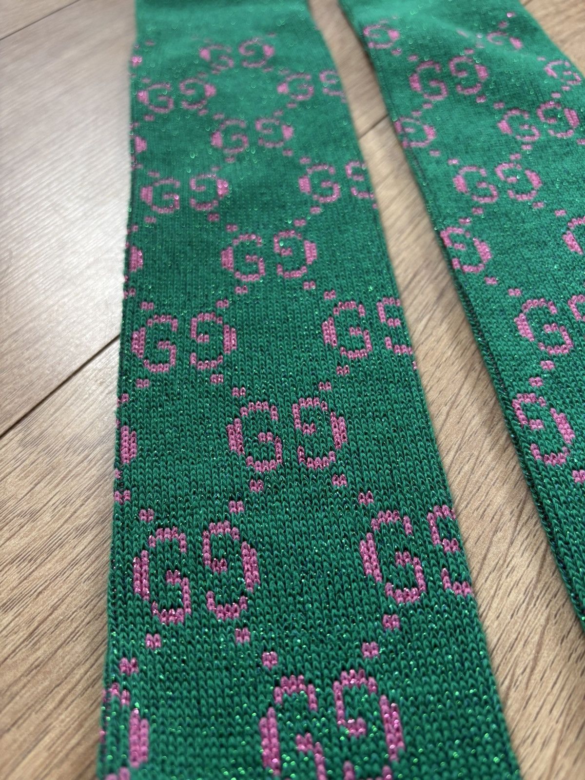Gucci Gucci green high socks Size ONE SIZE - 3 Thumbnail