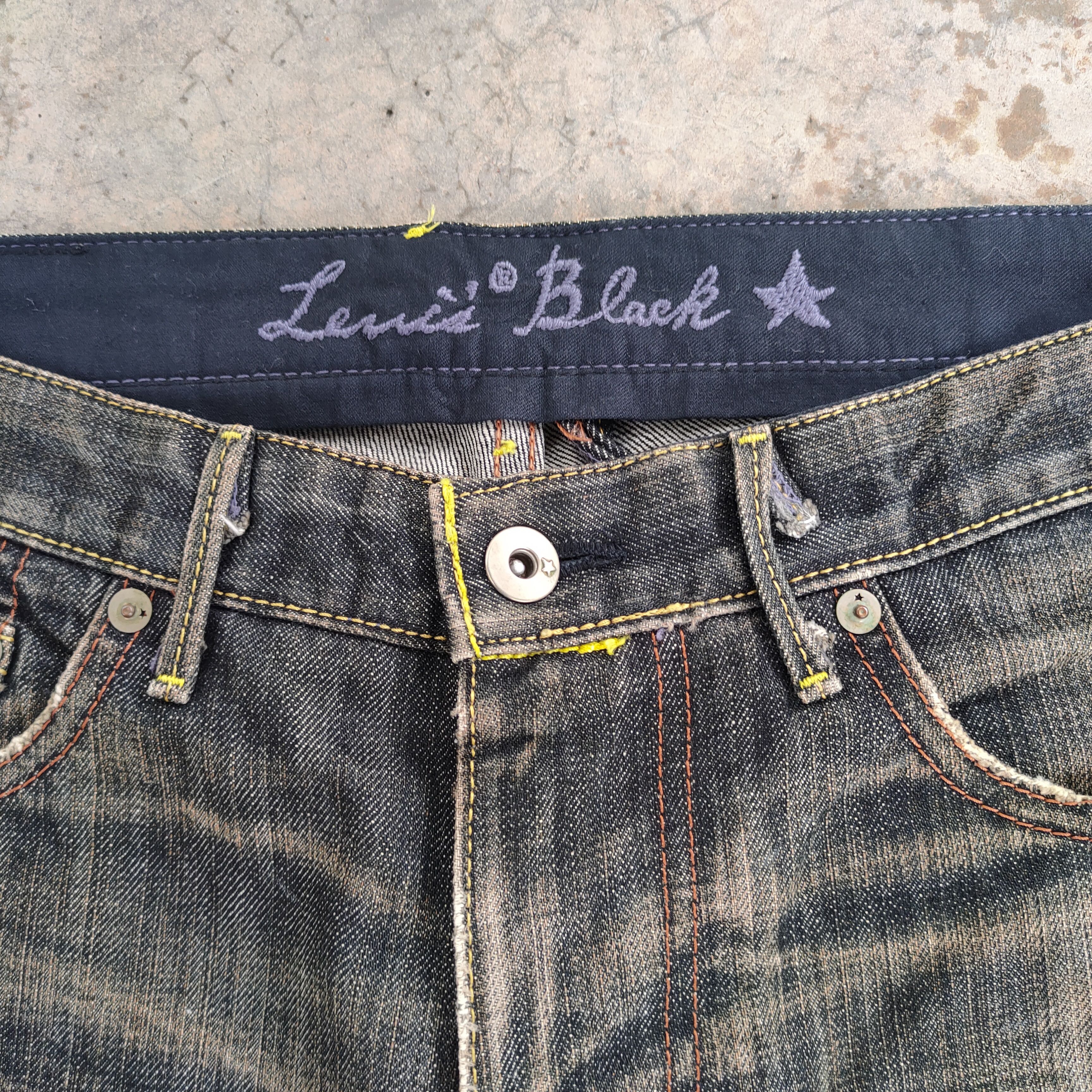 Levi's Vintage Clothing VINTAGE LEVI'S BLACK RUSTY RIPPED DENIM JEANS PANTS Size US 32 / EU 48 - 5 Thumbnail