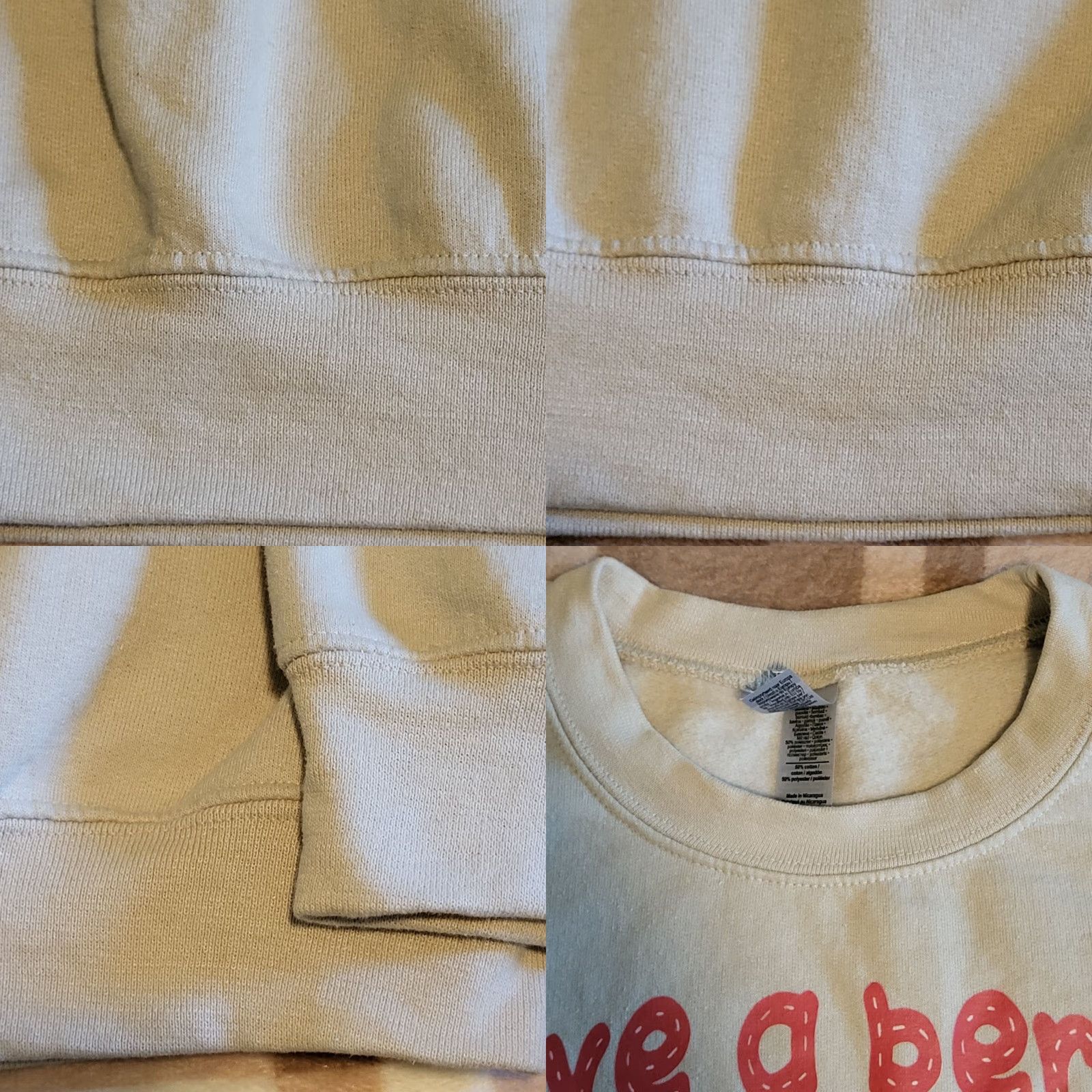 Gildan VINTAGE Gildan Sweatshirt Have a Berry Nice Day Strawberry Shortcake Women's L Beige Long Sleeve Pullover Sweatshirt Regular Size Large Size L / US 10 / IT 46 - 8 Thumbnail